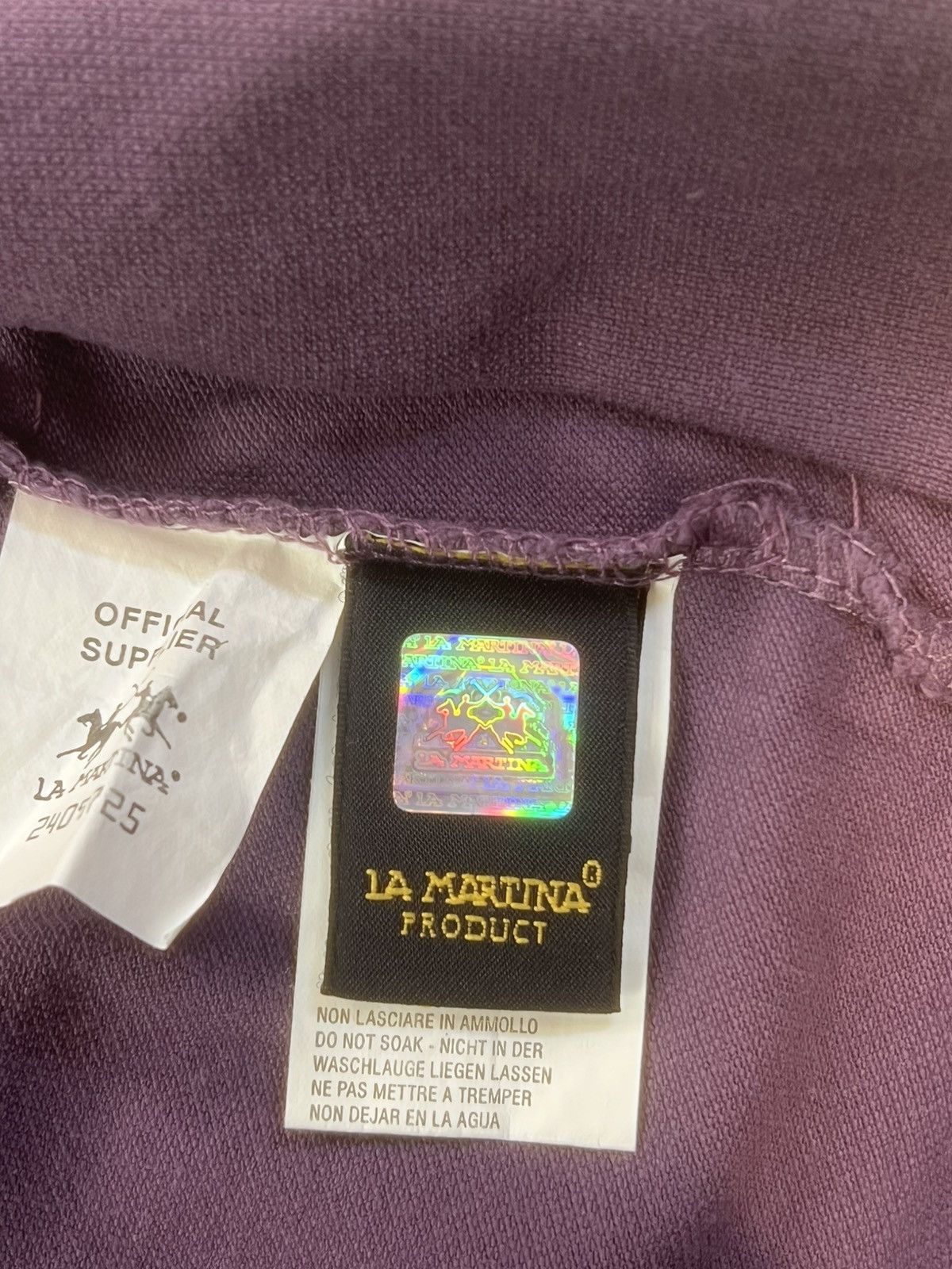 La Martina La Martina Polo Rugby Shirt 2006 Purple Size M Rare Vintage Size US M / EU 48-50 / 2 - 15 Thumbnail