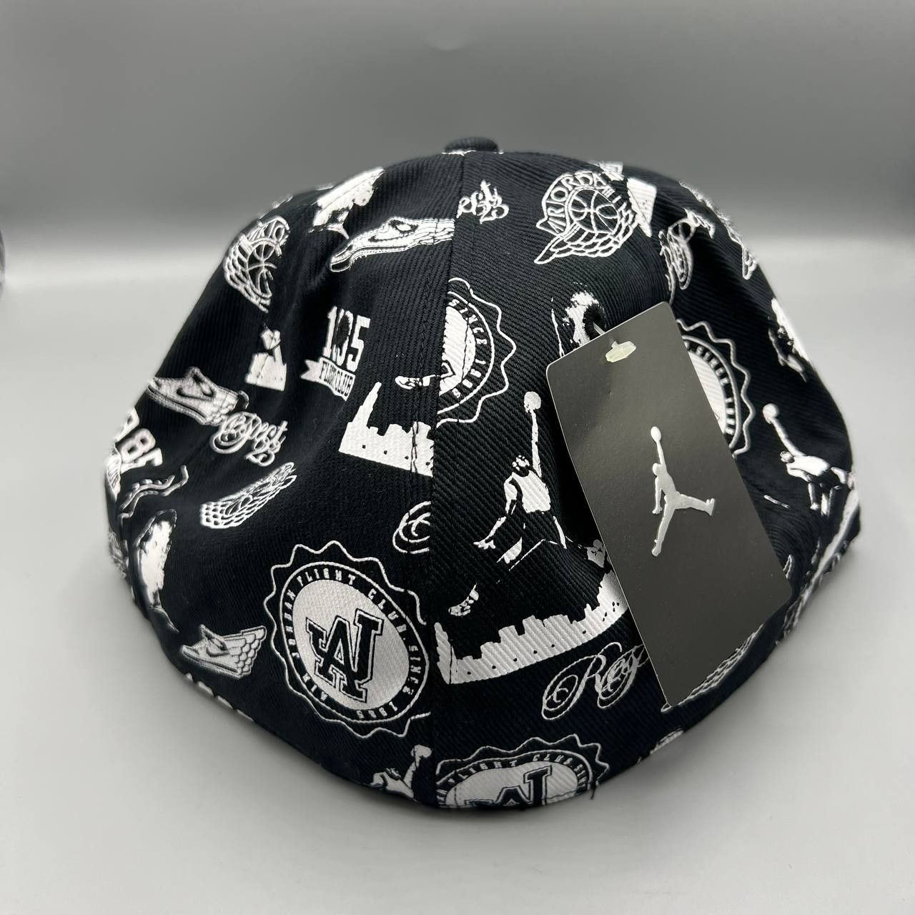 Jordan Brand Air Jordan Flight Hat Men 8 All Over Print Jumpman Fitted Size ONE SIZE - 2 Thumbnail