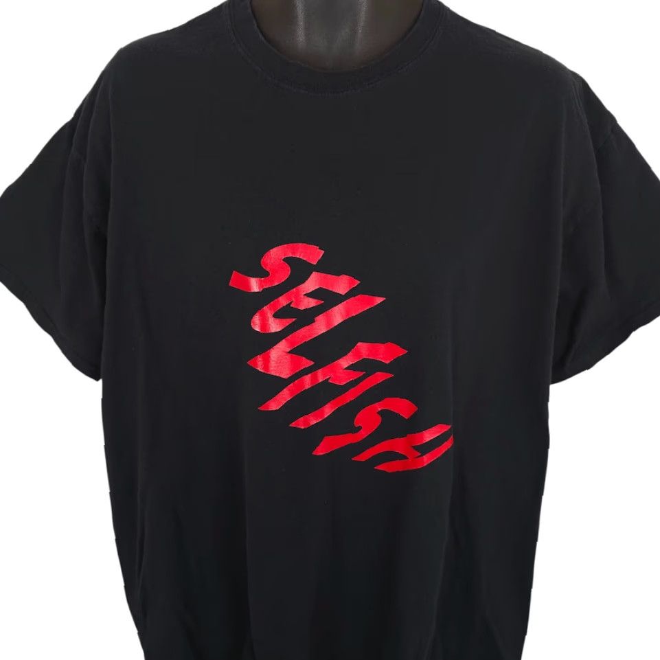 Gildan Selfish T Shirt Mens XL Black Streetwear Crew Neck Short Sleeve Gildan Cotton 2010-2019 Size US XL / EU 56 / 4 - 3 Thumbnail