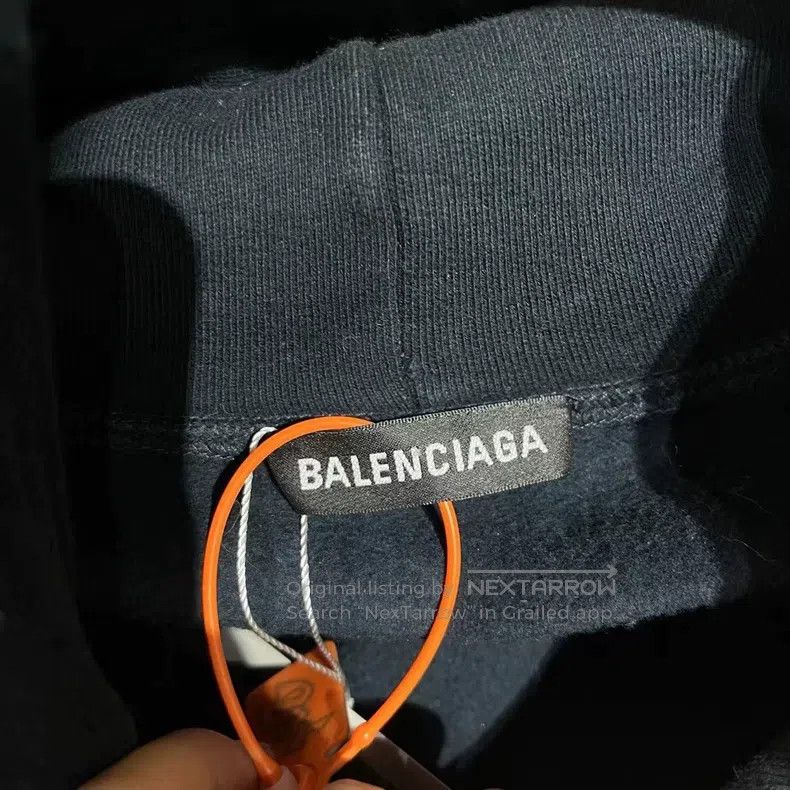 Balenciaga Balenciaga Logo Embroidered Sweatshirt Size US XL / EU 56 / 4 - 3 Thumbnail