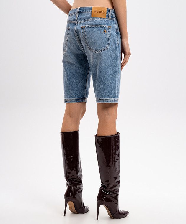 The Attico o1s22i1n0325 Jeans Boyfriend Bermuda Short in Blue Size 28" / US 6 / IT 42 - 4 Thumbnail