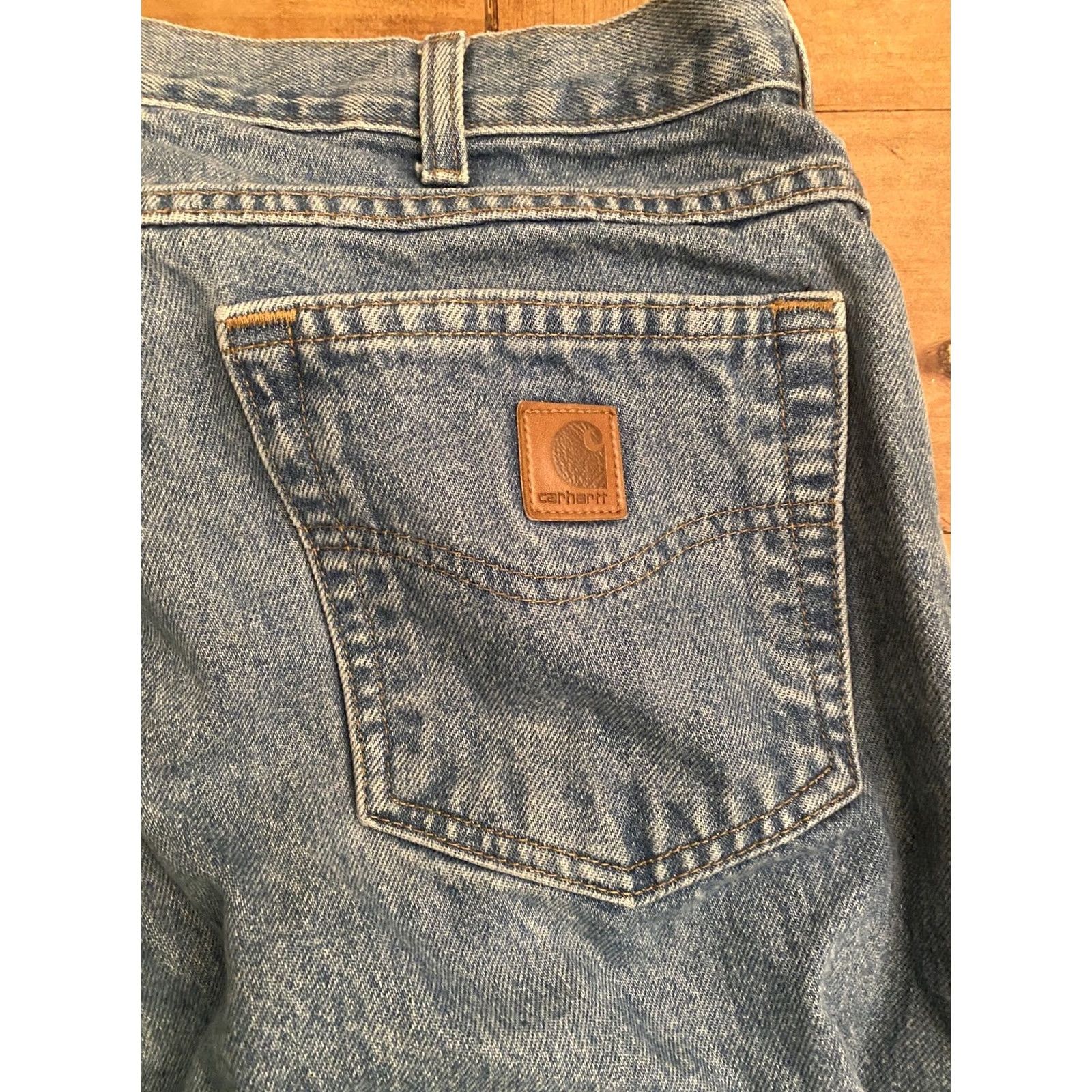 Carhartt VINTAGE Carhartt Jeans Work 5-Pocket Denim Blue 38X30 Regular Men’s Size US 38 / EU 54 - 2 Thumbnail