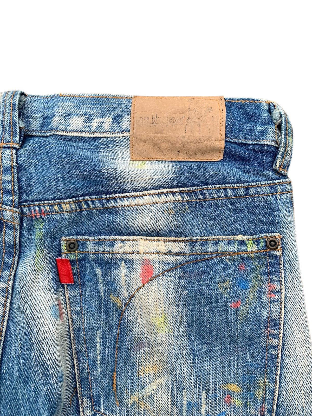 Pure Blue Japan Pure blue japan distressed denim pants Size US 30 / EU 46 - 5 Thumbnail