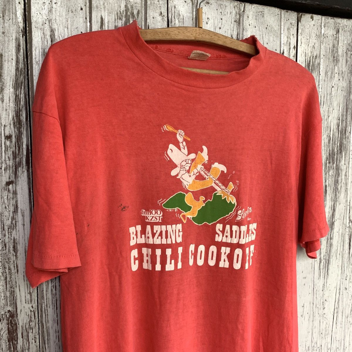 Other × Vintage 1980s Single Stitched Blazing Saddles Belton Tee Size US L / EU 52-54 / 3 - 1 Thumbnail