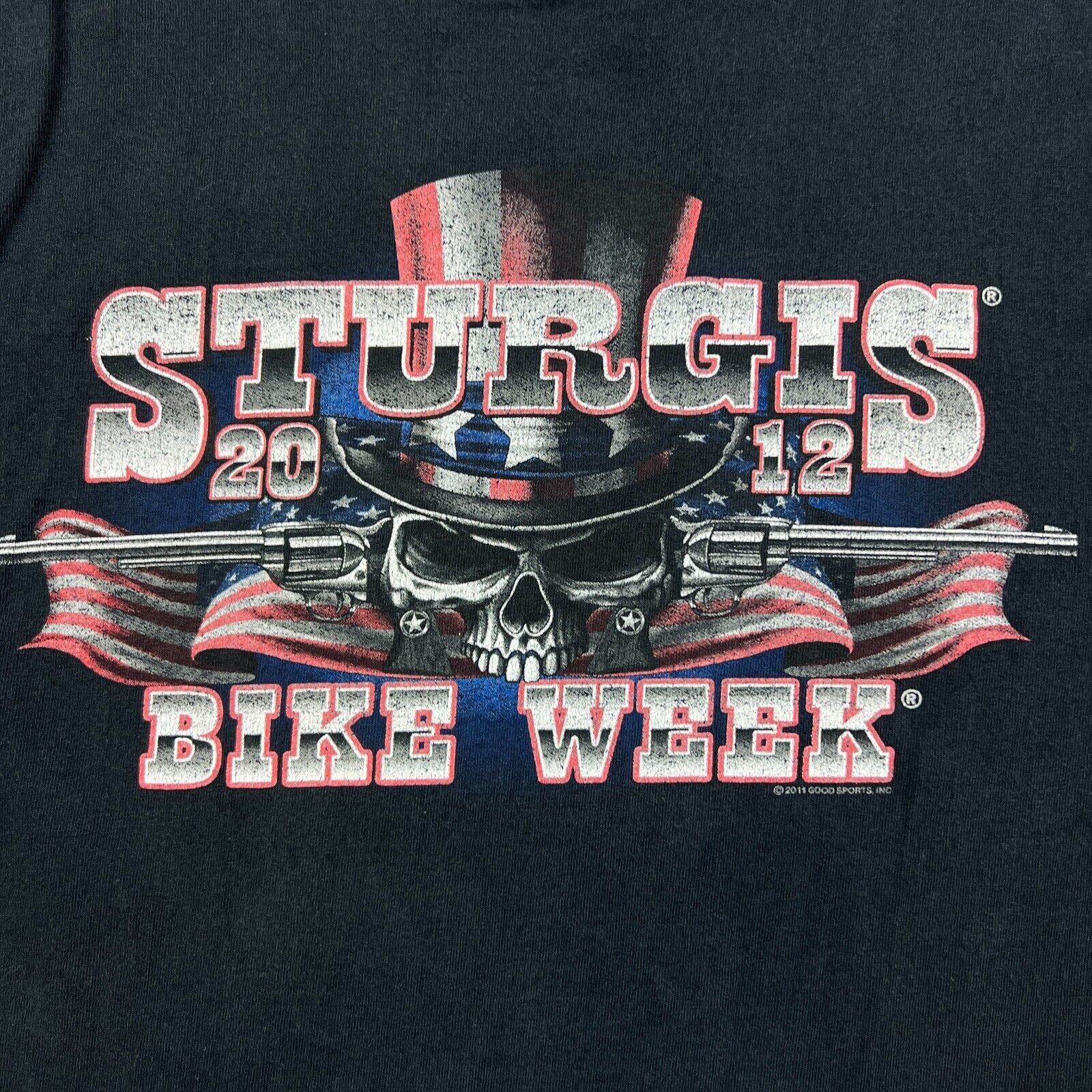 Harley Davidson × Vintage 2011 Sturgis T Shirt Large Double Sided Graphic Biker Tee Size US L / EU 52-54 / 3 - 3 Thumbnail