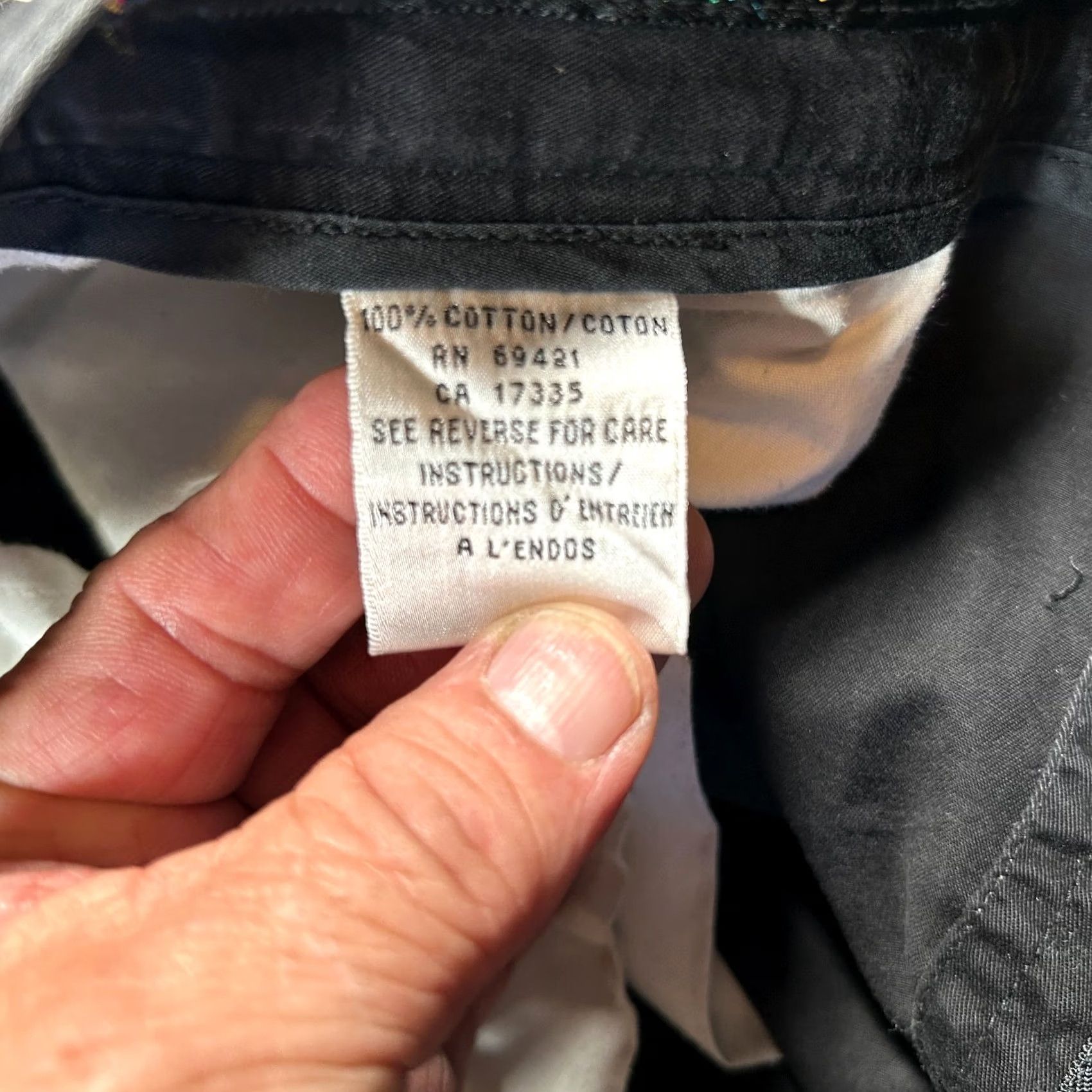 Reebok Vintage Reebok Greg Norman Chino Pants Mens 40 Black Pleated Wide-Leg Slim? (37x32) - Cotton Pants, Regular Fit, Classic Outdoor Mens Size US 40 / EU 56 - 5 Thumbnail