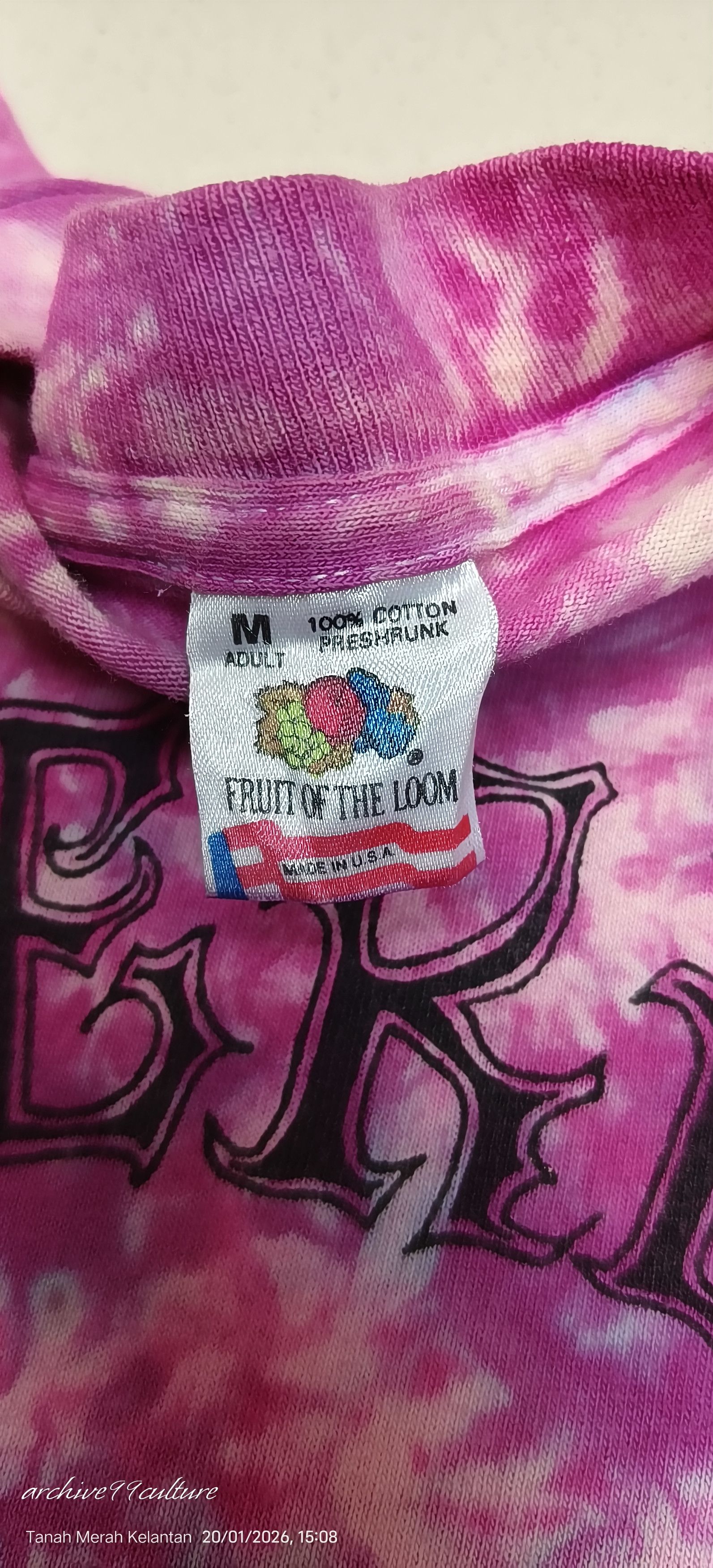 Grateful Dead 90s USA Ben & Jerry's Cherry Garcia Ice psychedelic rock Size US S / EU 44-46 / 1 - 3 Thumbnail