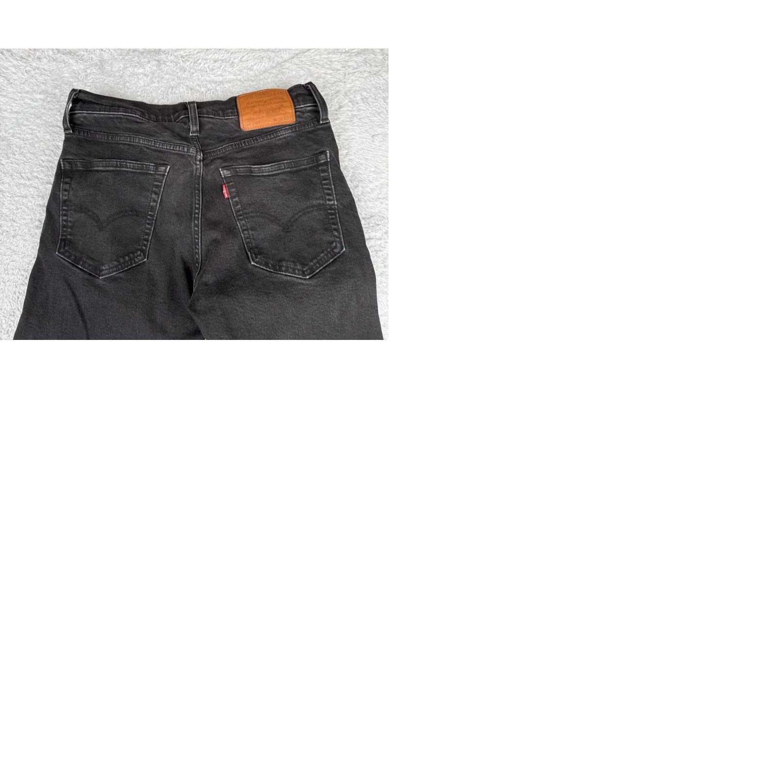 Levi's Levi's Jeans Mens 514 29x29 Black Denim Cotton Blend Straight 5-Pocket Comfort Medium Wash Vintage No N/A Size US 30 / EU 46 - 11 Thumbnail