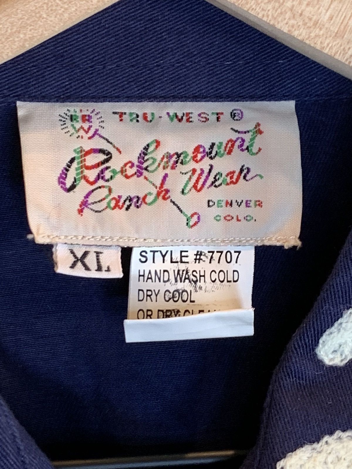 Rockmount Ranch Wear *RARE* Rockmount Chainstitch Ranch Wear Pearl Button Shirt Size US XL / EU 56 / 4 - 9 Thumbnail