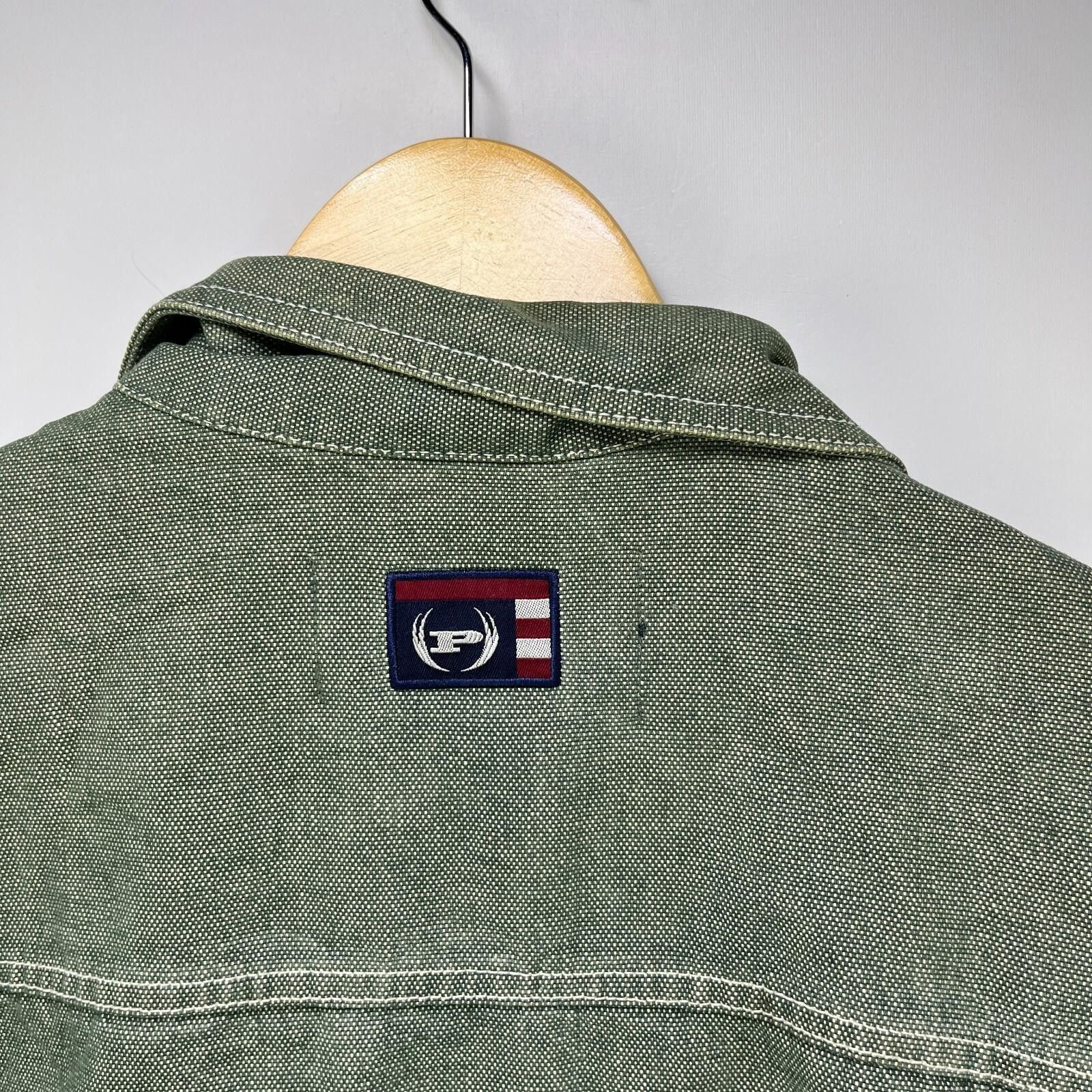 Phat Farm Vintage Y2K Phat Farm Denim Jacket Size 2XL Baggy Green Size US XXL / EU 58 / 5 - 12 Thumbnail
