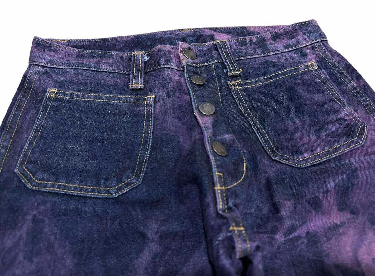 Japanese Brand 🔥Y2K Vintage Blue Way Flared Denim Bootcut Acid Purple Size US 29 - 5 Thumbnail