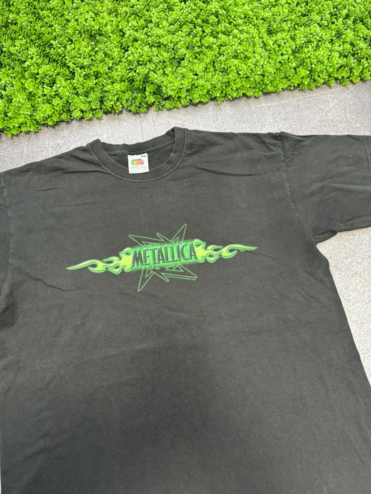 Band Tees Vintage Metallica 2002 Spell Out Fire Ninja Star Y2k Size US XL / EU 56 / 4 - 10 Thumbnail