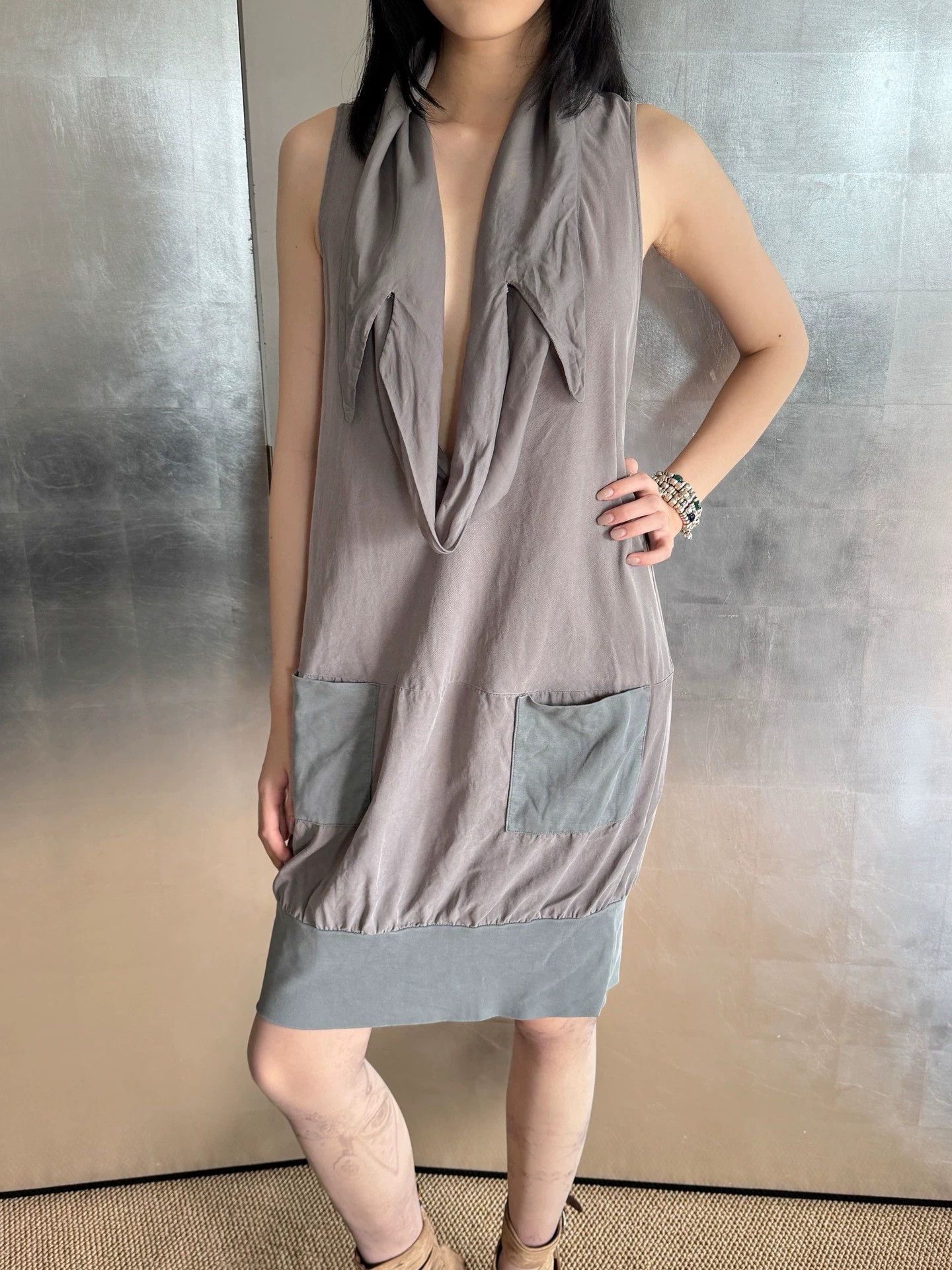 Other Vintage Japanese Oversized Collar Vest Dress M Size M / US 6-8 / IT 42-44 - 7 Thumbnail