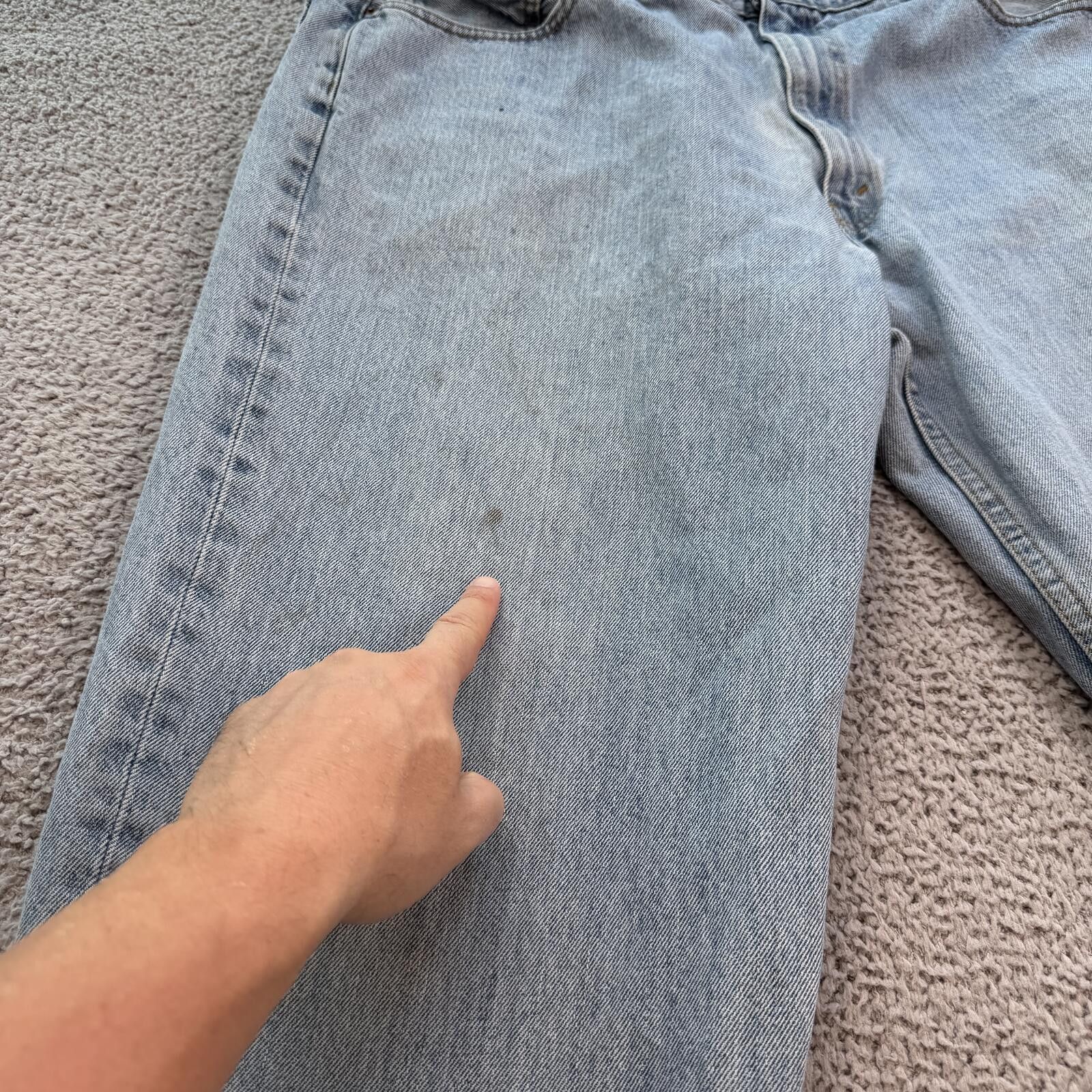 Levi's Vintage Levis 550 Relaxed Fit Light Wash Baggy Jeans 40x28 Size US 40 / EU 56 - 7 Thumbnail