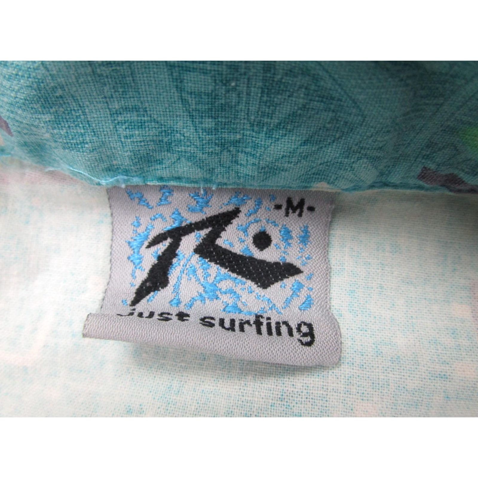 Rusty VINTAGE Rusty Shirt Men L Teal Button-Up 90s Geometric Surf Print Short Sleeve Pocketed Button-Front Size US L / EU 52-54 / 3 - 4 Thumbnail