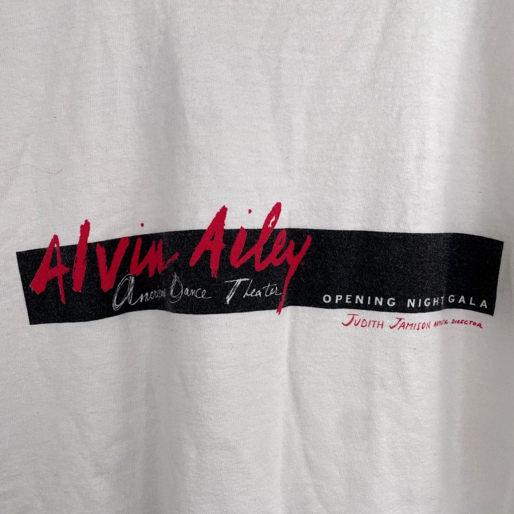 Gildan VINTAGE Alvin Ailey Judith Jamison T-Shirt Men Long Sleeve Gala Graphic Print White Cotton Gildan Ultra Cotton Size L Crew Neck Regular Fit Size US L / EU 52-54 / 3 - 3 Thumbnail
