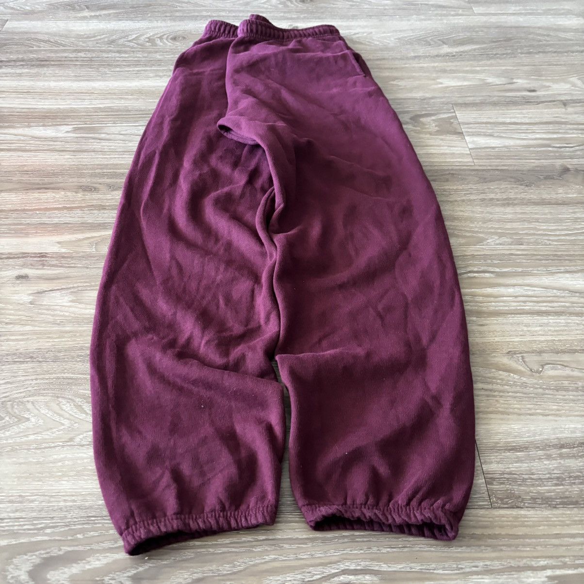 Vintage Crazy Vintage Y2K/2000s Burgundy Red Streetwear Essential Sweatpants! Fits M Size US 32 / EU 48 - 3 Thumbnail