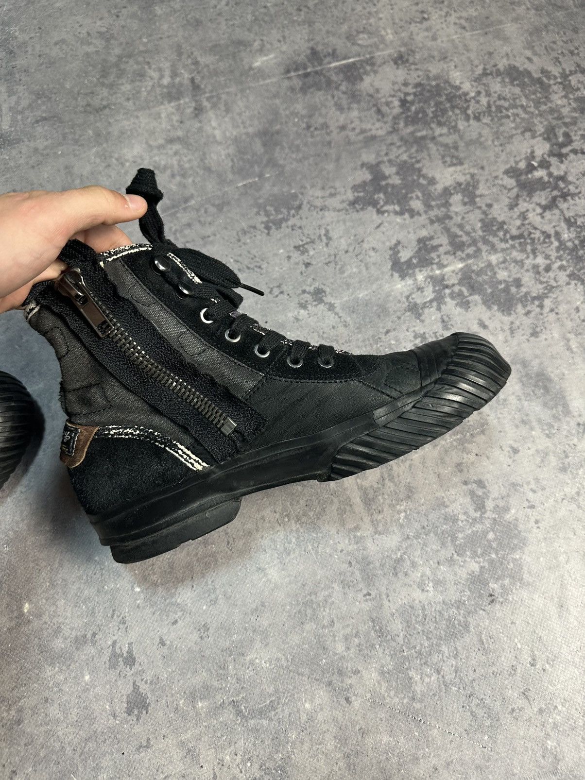 Replay Vintage washed leather combat boots y2k Dirk bikkembergs Size US 9 / EU 42 - 8 Thumbnail