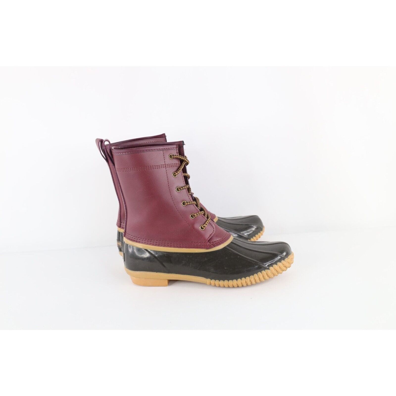 Lands' End Vintage Lands End Waterproof Leather Rubber Duck Boots Size US 10 / IT 40 - 4 Thumbnail