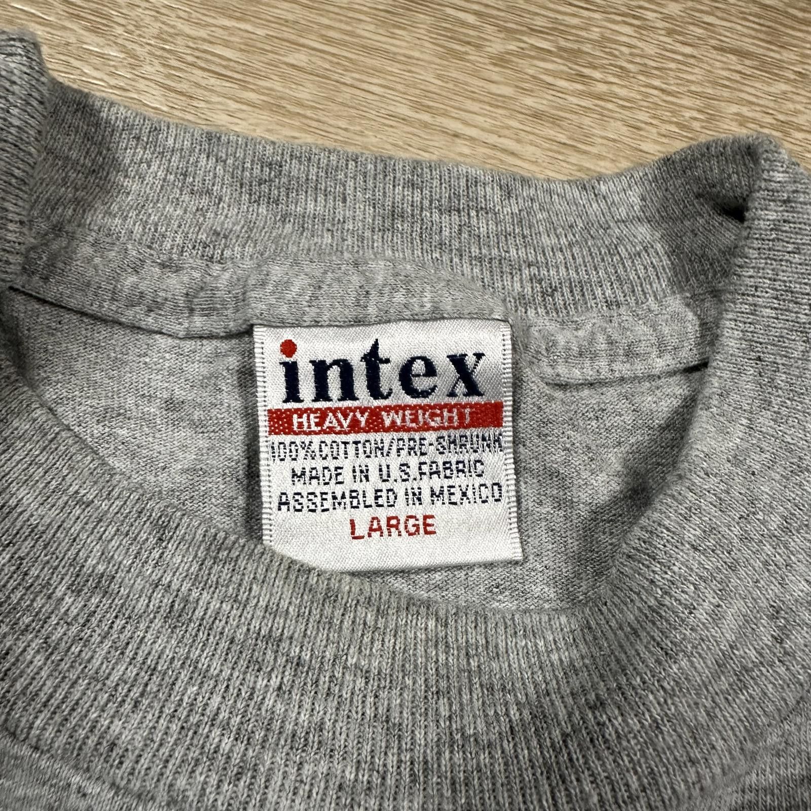 Index Intex Mens T-Shirt Large Gray America United We Stand Embro Size US L / EU 52-54 / 3 - 4 Thumbnail
