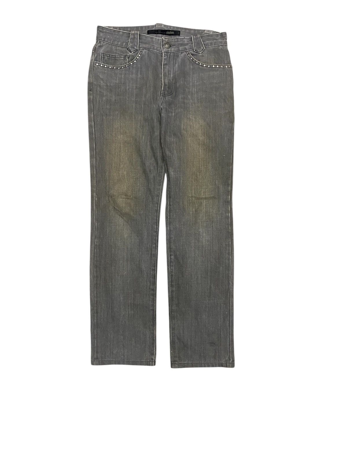 Schlussel 2000s Snake and stud denim Size US 30 / EU 46 - 1 Thumbnail