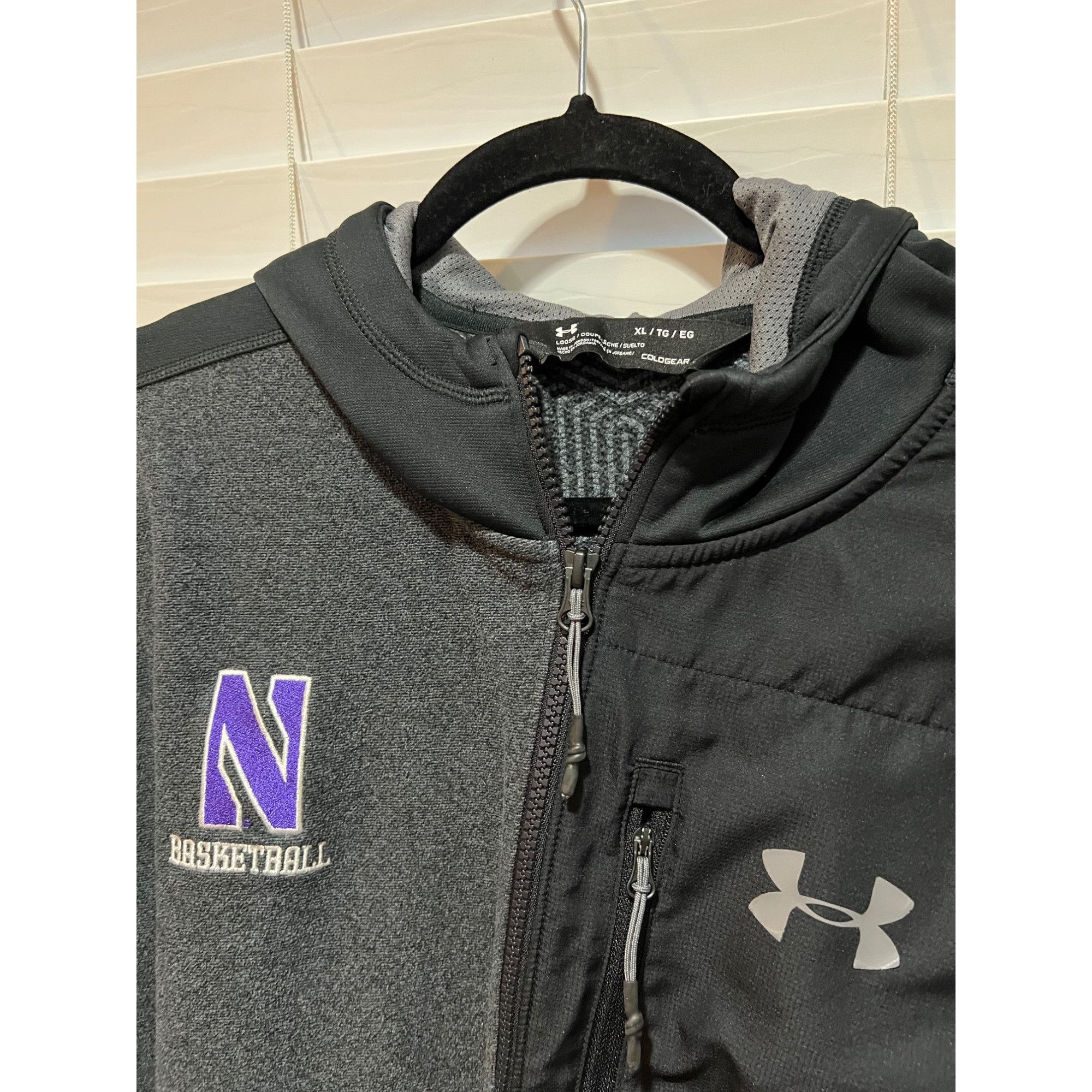 Under Armour Under Armour Northwestern Wildcats Basketball Fleece Jacket Size US XL / EU 56 / 4 - 2 Thumbnail