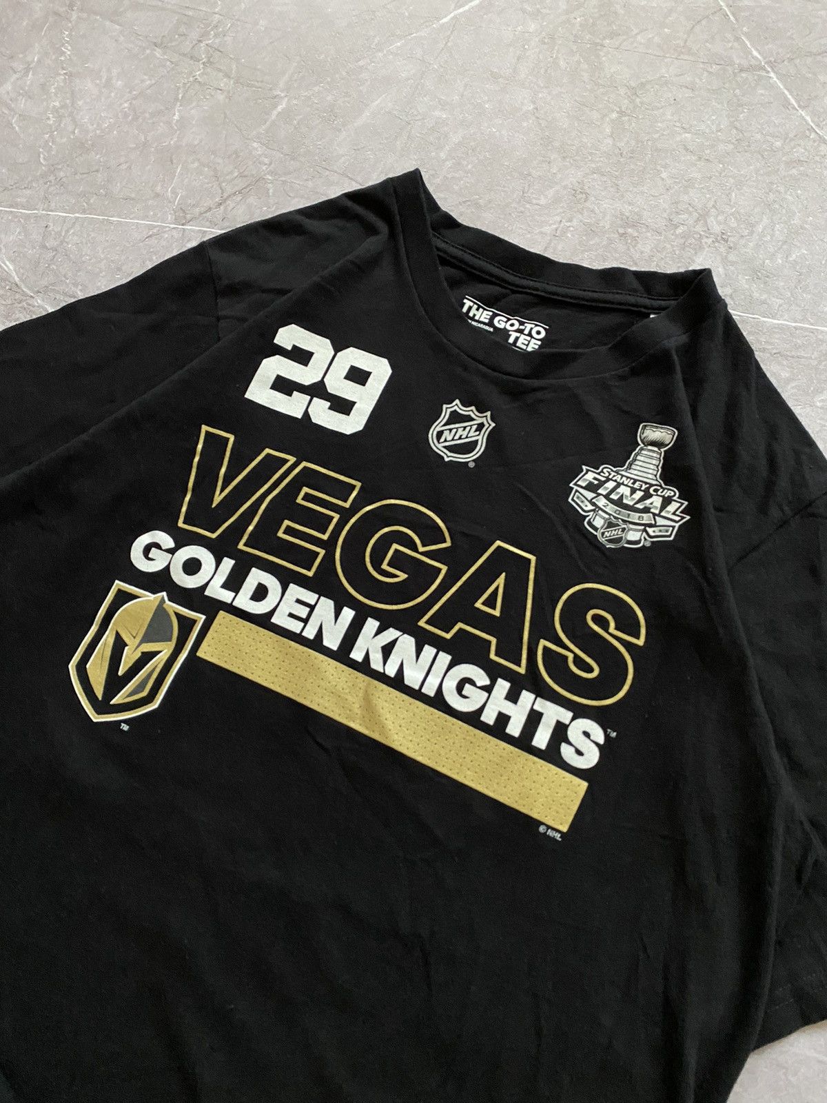 Adidas × Vintage Adidas NHL Las Vegas Golden Knights Fluery #29 T- Shirt Size US M / EU 48-50 / 2 - 5 Thumbnail