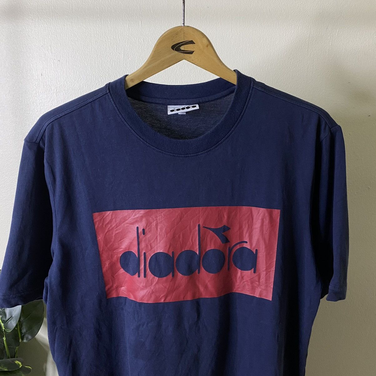 Diadora Vintage 2000s Diadora Box Logo Tee Size US L / EU 52-54 / 3 - 2 Thumbnail