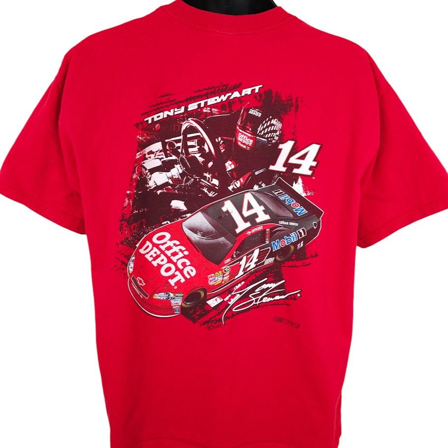 Other Tony Stewart T Shirt Mens Size XL Red NASCAR Racing Size US XL / EU 56 / 4 - 1 Thumbnail