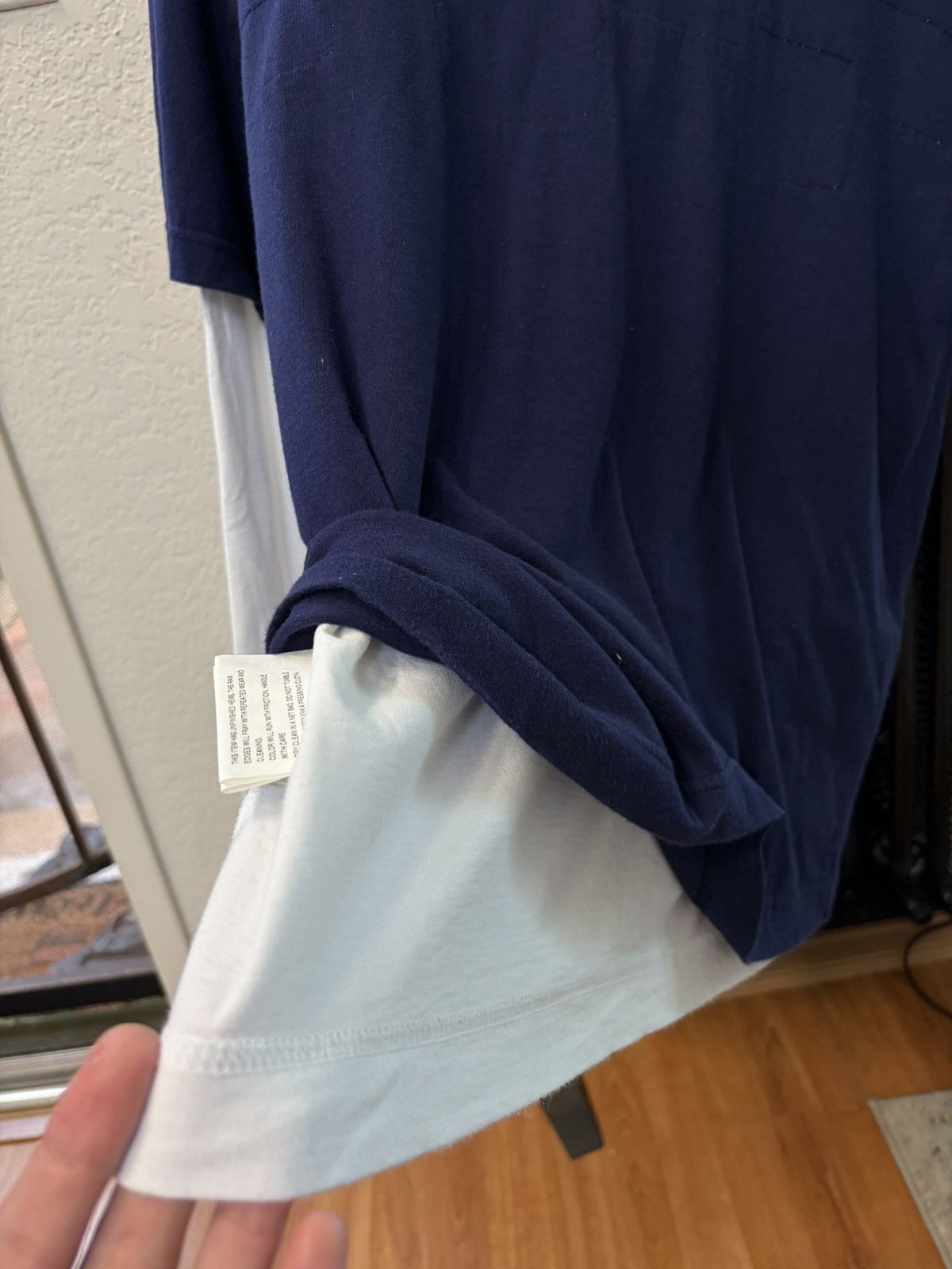 Comme des Garcons Homme AW02 Layered Longsleeve Reversible T Shirt Size US M / EU 48-50 / 2 - 4 Thumbnail