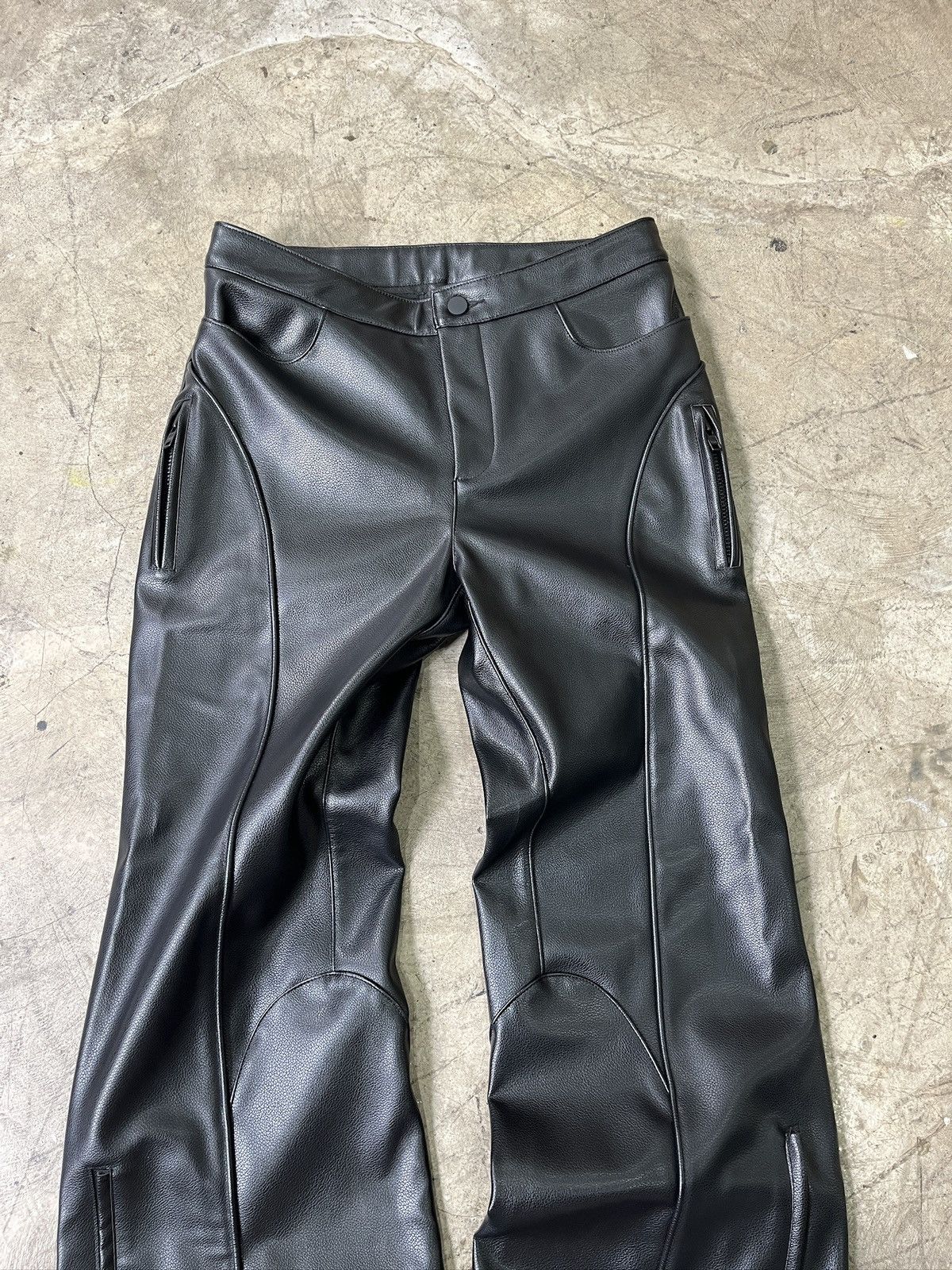 Other KHY Faux Leather Wide Leg Pants (unisex) Size US 31 - 5 Thumbnail