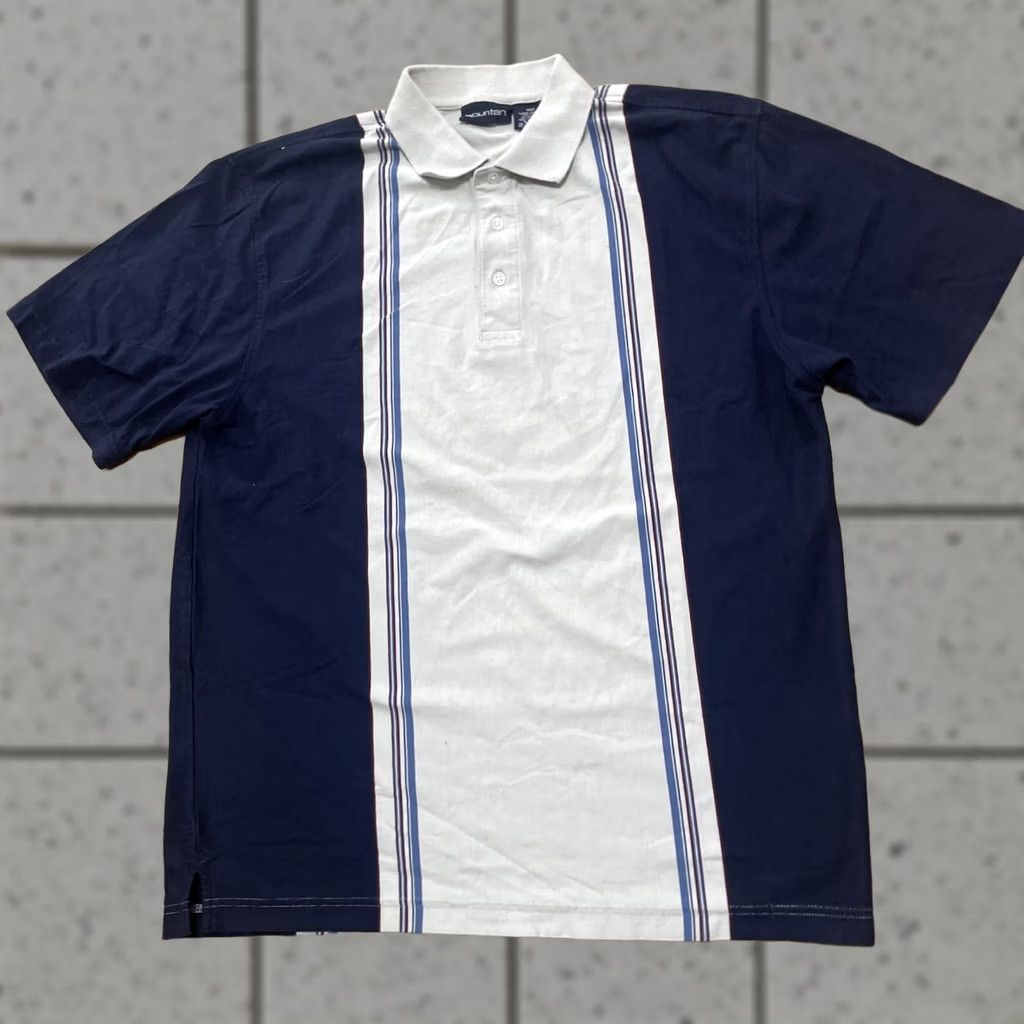 Vintage VINTAGE Puritan Polo Shirt Men L 42-44 VTG Y2k Streetwear Iconic 2 Stripe Blue Cream Shirt Mens L Ivory Striped Mood: Classic Beach Bowling Shirt Size US L / EU 52-54 / 3 - 1 Thumbnail
