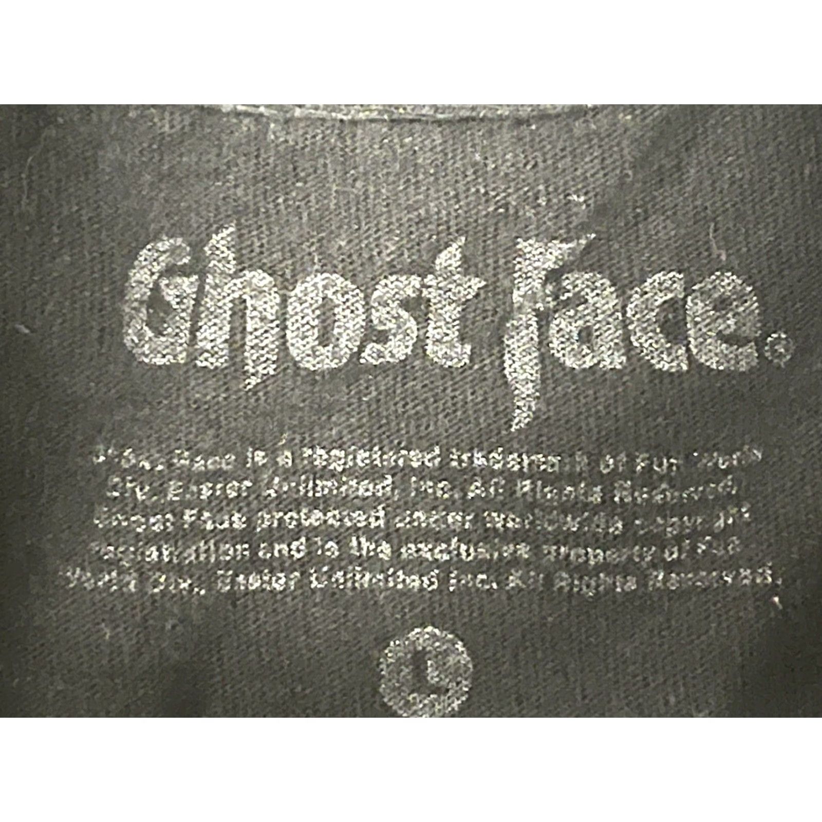 Vintage Ghost Face T-Shirt Ghost Movies Theme Short Sleeve L Black Mens Large Size US L / EU 52-54 / 3 - 5 Thumbnail
