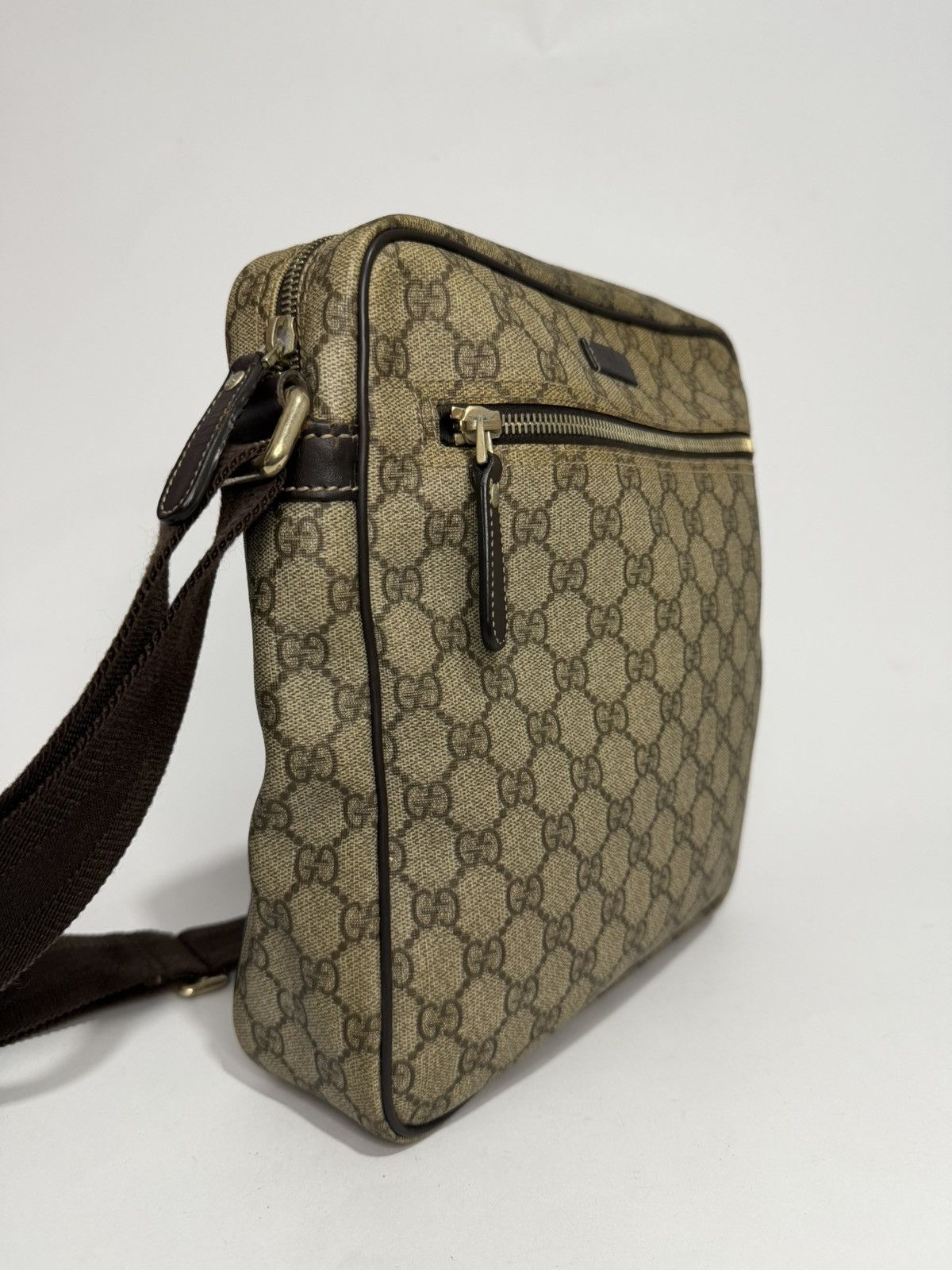 Gucci Gucci Beige GG Supreme Canvas Joy Messenger Bag Size ONE SIZE - 3 Thumbnail
