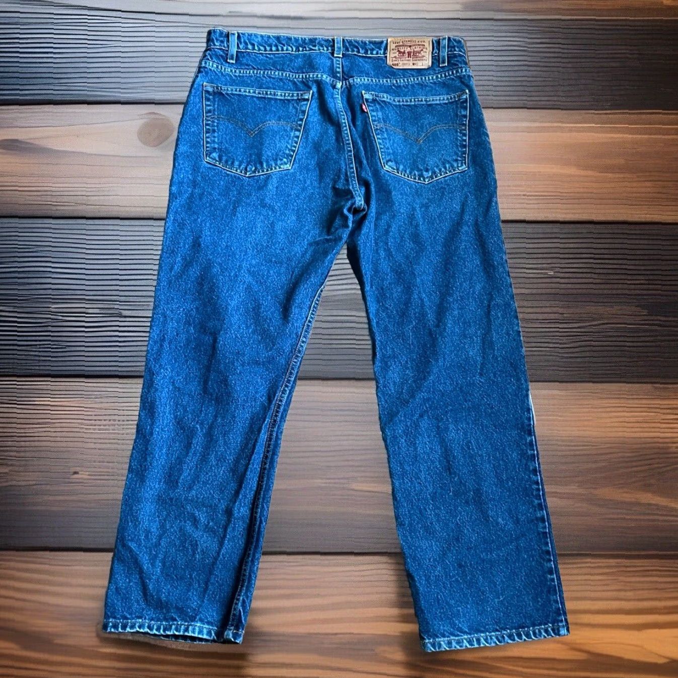 Denime VINTAGE Levi’s 505 Jeans Men’s 40x30 Regular Blue Denim 1990s Mens Size US 40 / EU 56 - 2 Thumbnail