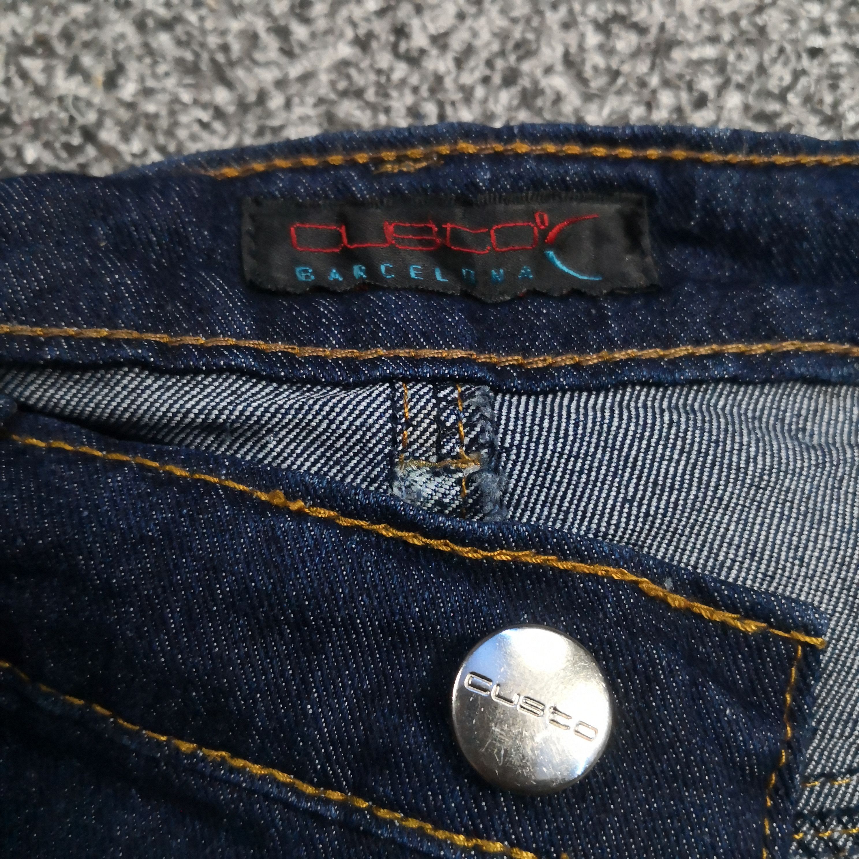 Hysteric Glamour × If Six Was Nine × Japanese Brand Vintage Y2K Baggy Custo Art Paint Denim Flared Size US 30 / EU 46 - 7 Thumbnail