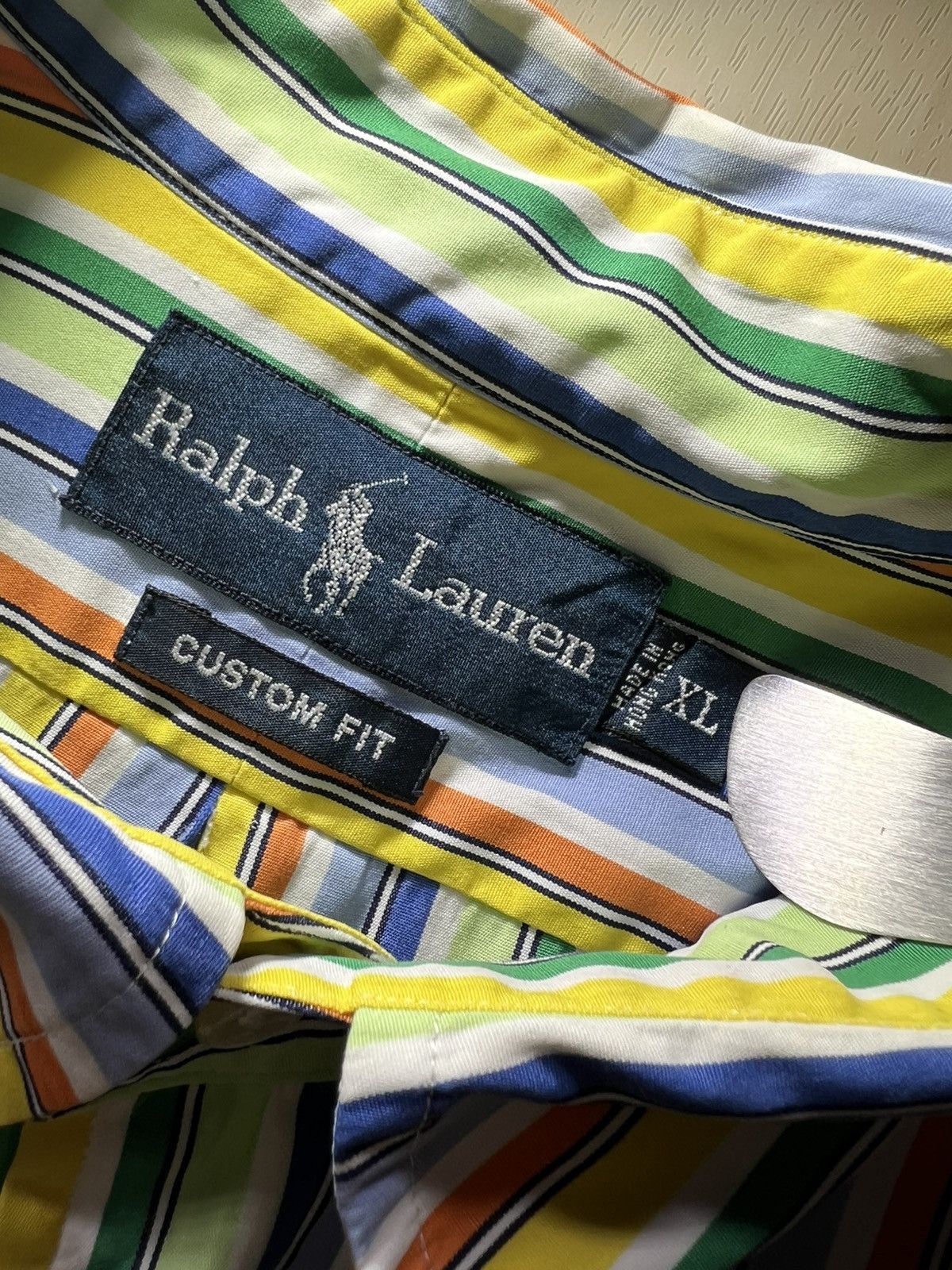 Polo Ralph Lauren Polo Ralph Lauren Multi-color Vertical Stripes Vibrant Size US XL / EU 56 / 4 - 8 Thumbnail