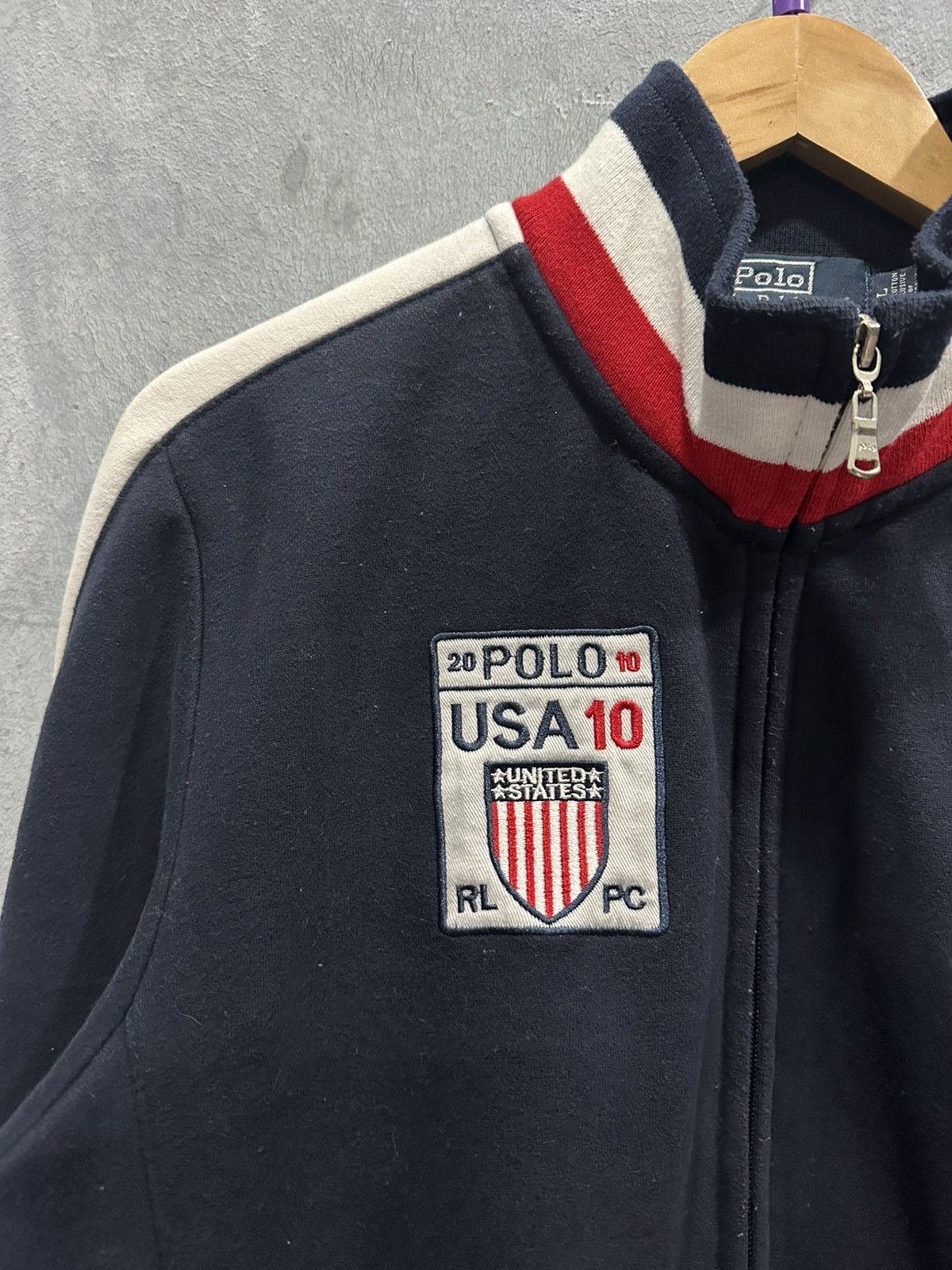 Polo Ralph Lauren Polo Ralph Lauren USA Zipper Sweatshirt Size US L / EU 52-54 / 3 - 5 Thumbnail