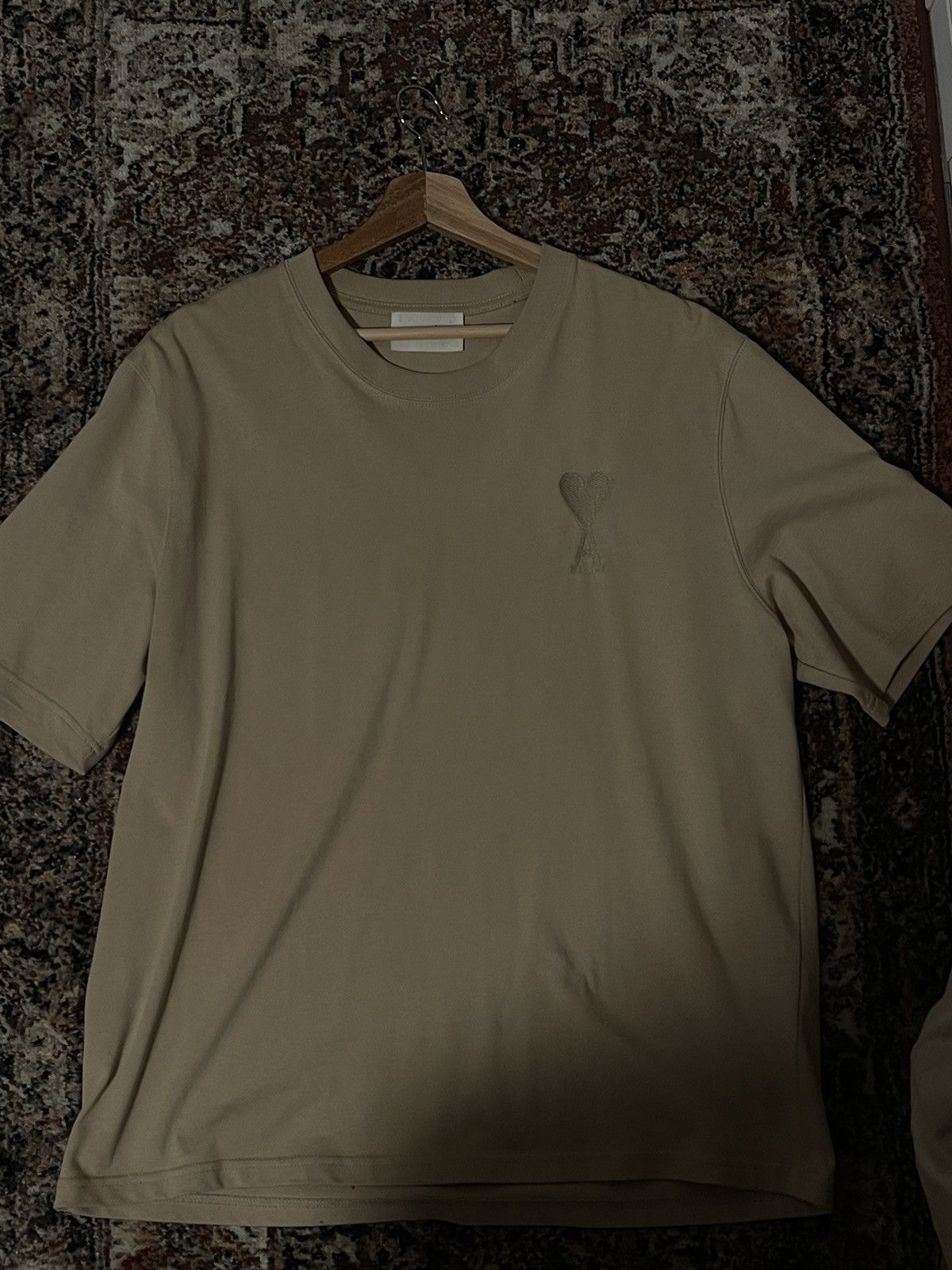 Ami Beige Monochrome Tshirt