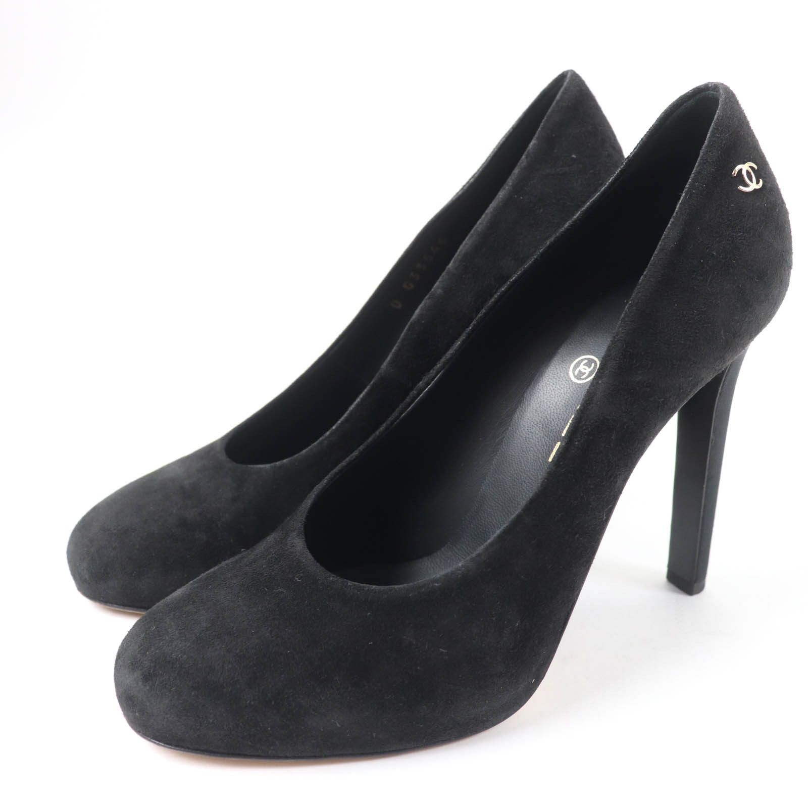 Chanel Chanel Chanel COCO Mark Suede Leather Pumps Suede Shoes G33546 Size ONE SIZE - 1 Thumbnail