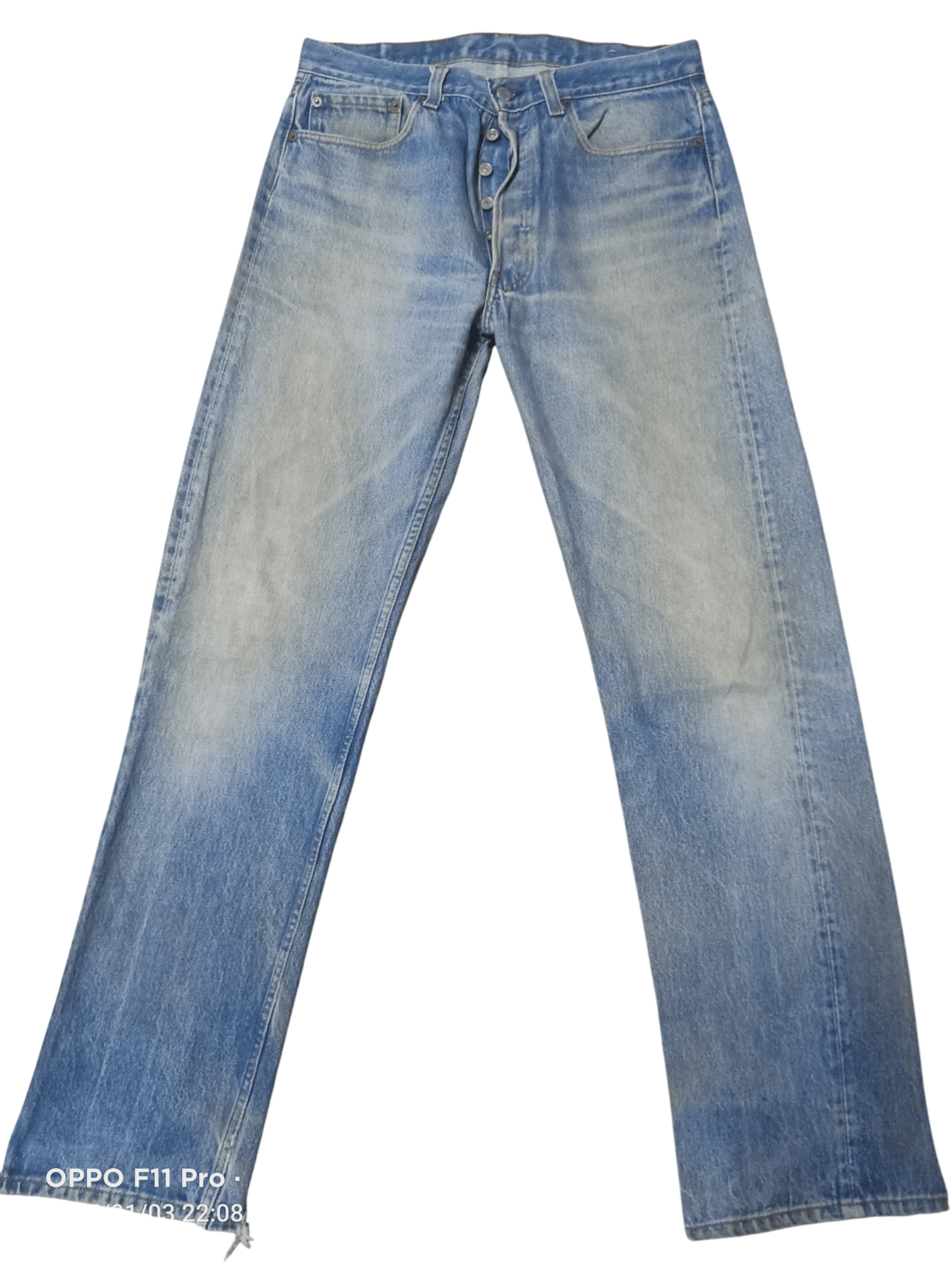 Levi's × Vintage 80s Levis Vintage Distressdenim Denim Size US 33 - 8 Thumbnail