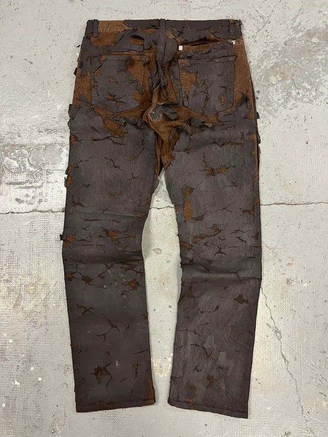 Givenchy × Vintage AW2022 Givenchy Brown Cracked Leather Utility Pants by Matthew Williams Size US 34 / EU 50 - 7 Thumbnail