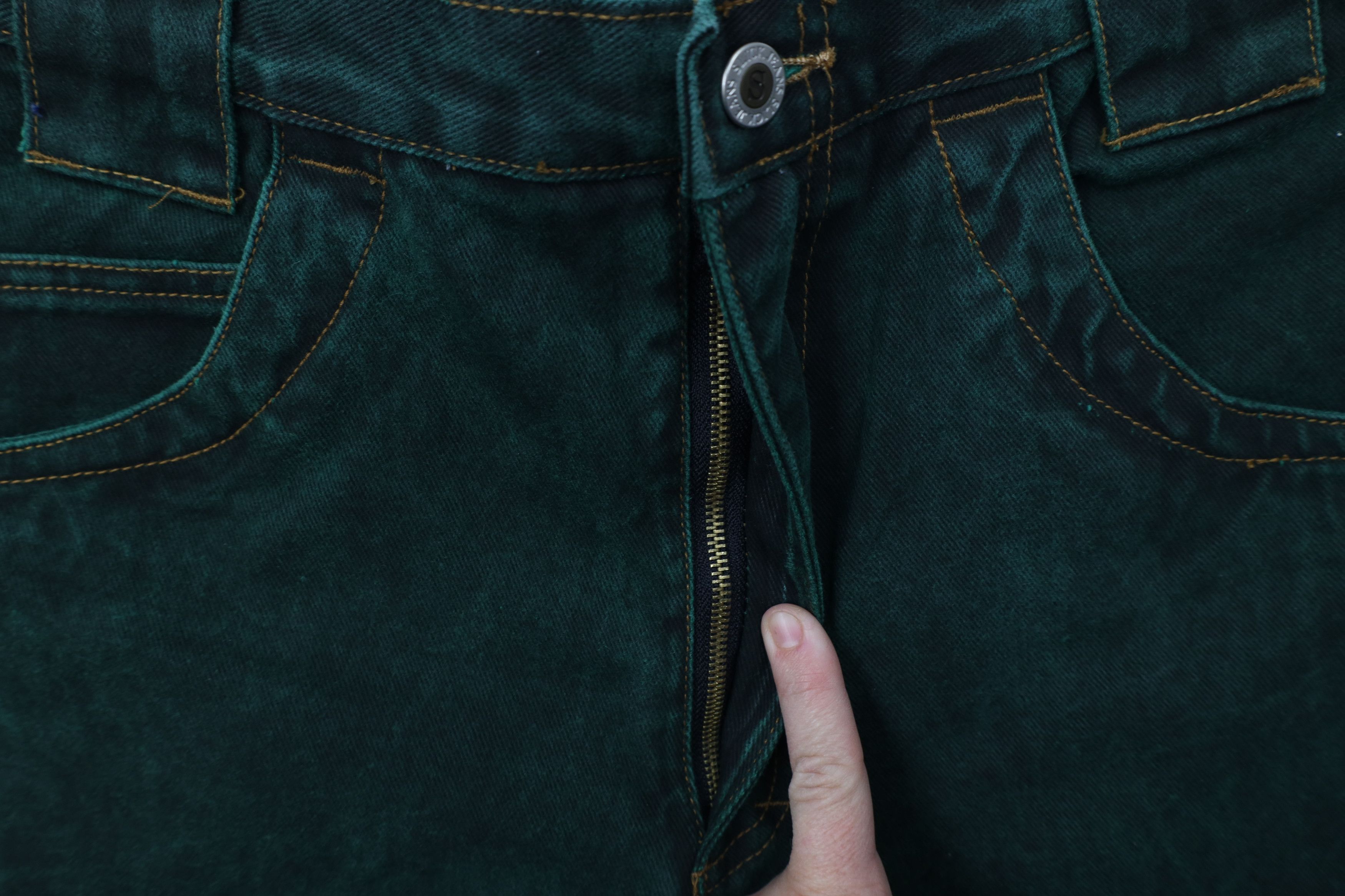 Vintage Deadstock Vintage 90s Streetwear Wash Skateboard Jeans Green Size US 36 / EU 52 - 6 Thumbnail