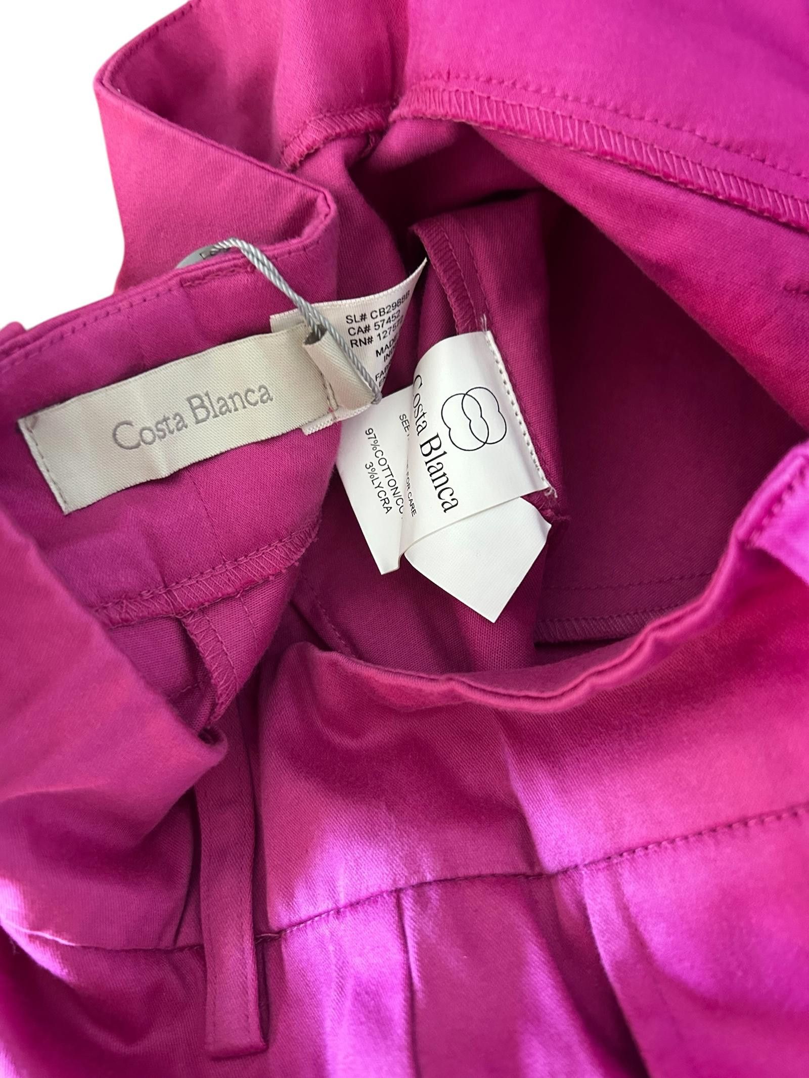 Designer Costa Blanca Women's Vibrant Pink Cotton Shorts Size 27" / US 4 / IT 40 - 4 Thumbnail