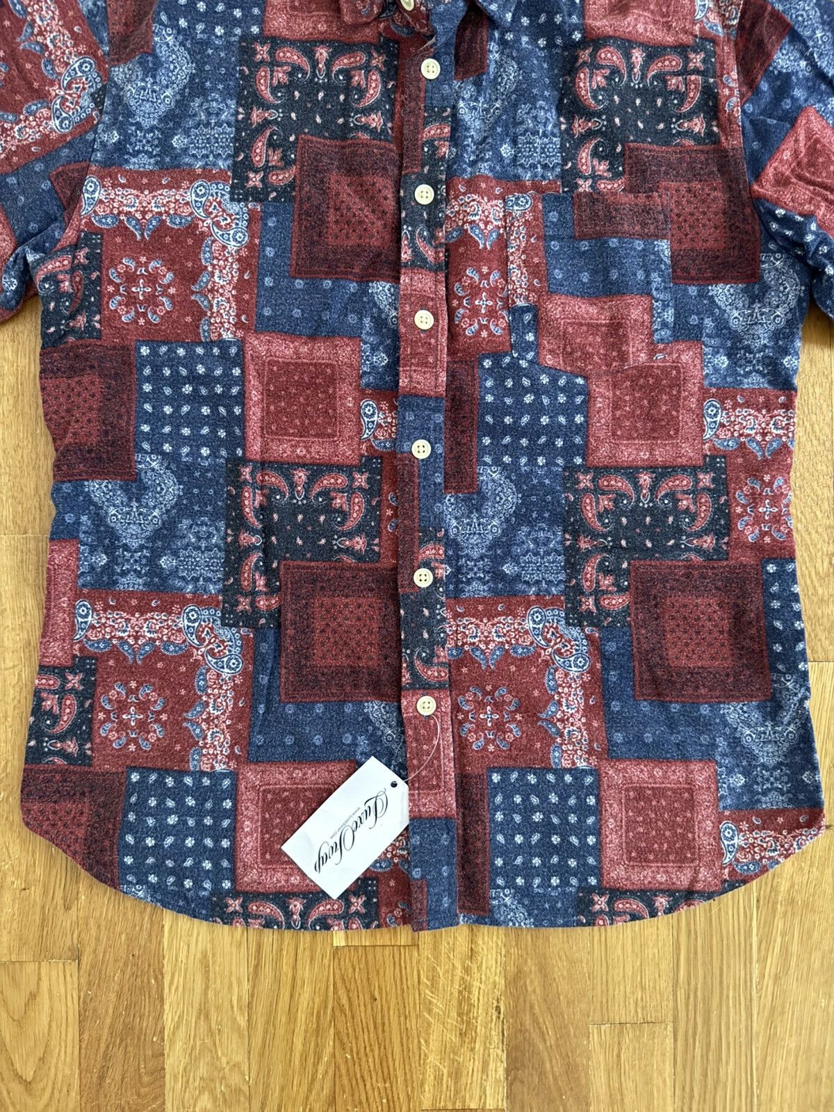 Corridor Corridor Bandana Flannel Long Sleeve - patchwork like print Size US S / EU 44-46 / 1 - 4 Thumbnail