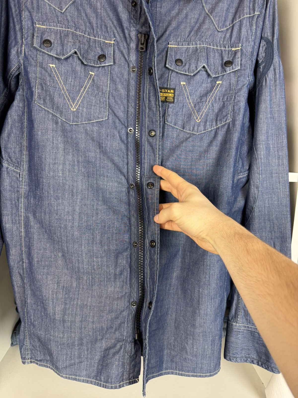 G-Star G-Star RAW 5620 MOTOR Front L/S Shirt Men's Size US L / EU 52-54 / 3 - 18 Thumbnail