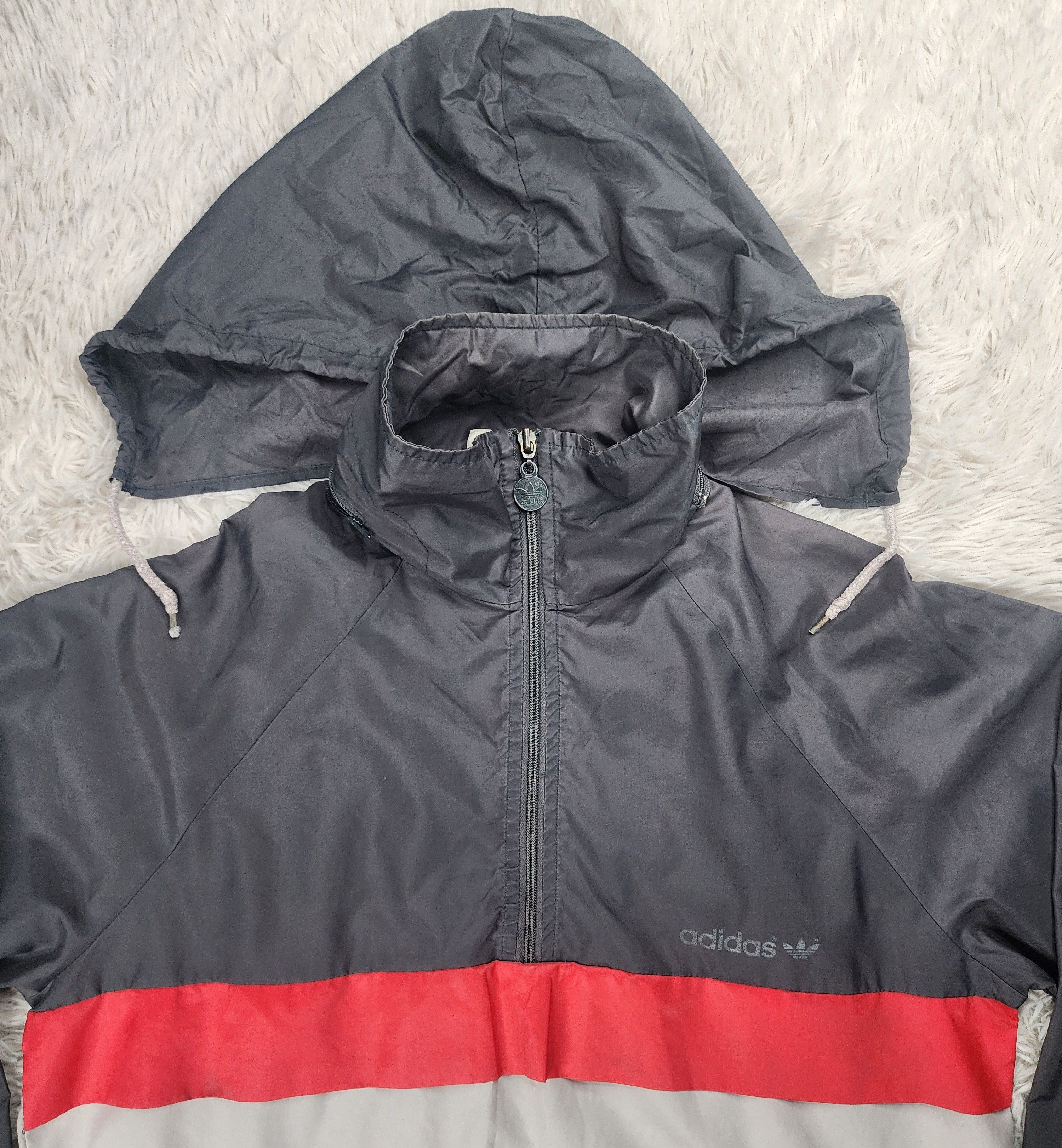 Adidas Vintage Adidas 1/4 zipper windbreaker hoodied jacket Size US M / EU 48-50 / 2 - 4 Thumbnail