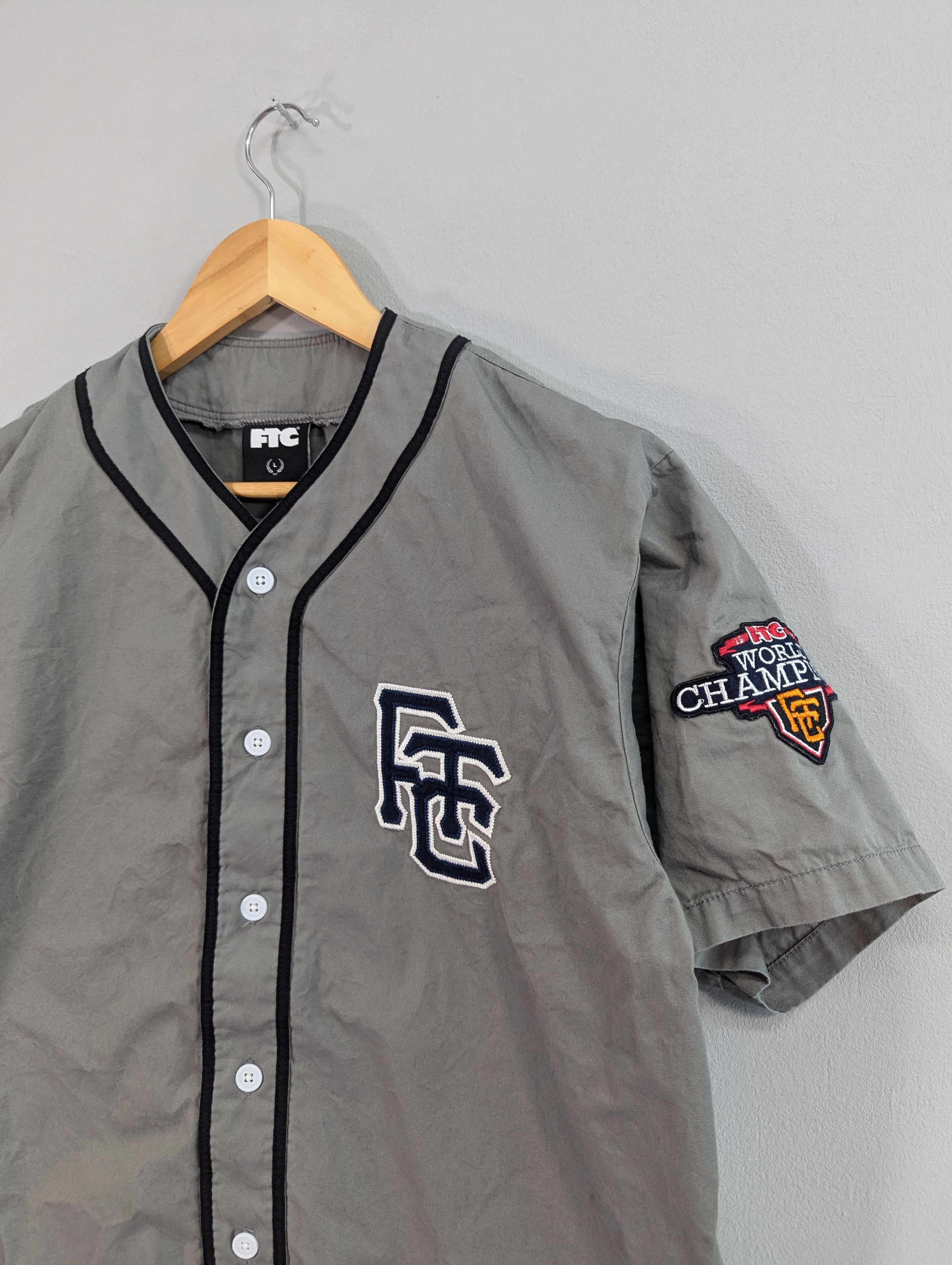 FTC FTC Skateboarding Short Sleeve Baseball Shirt Size L Size US L / EU 52-54 / 3 - 4 Thumbnail