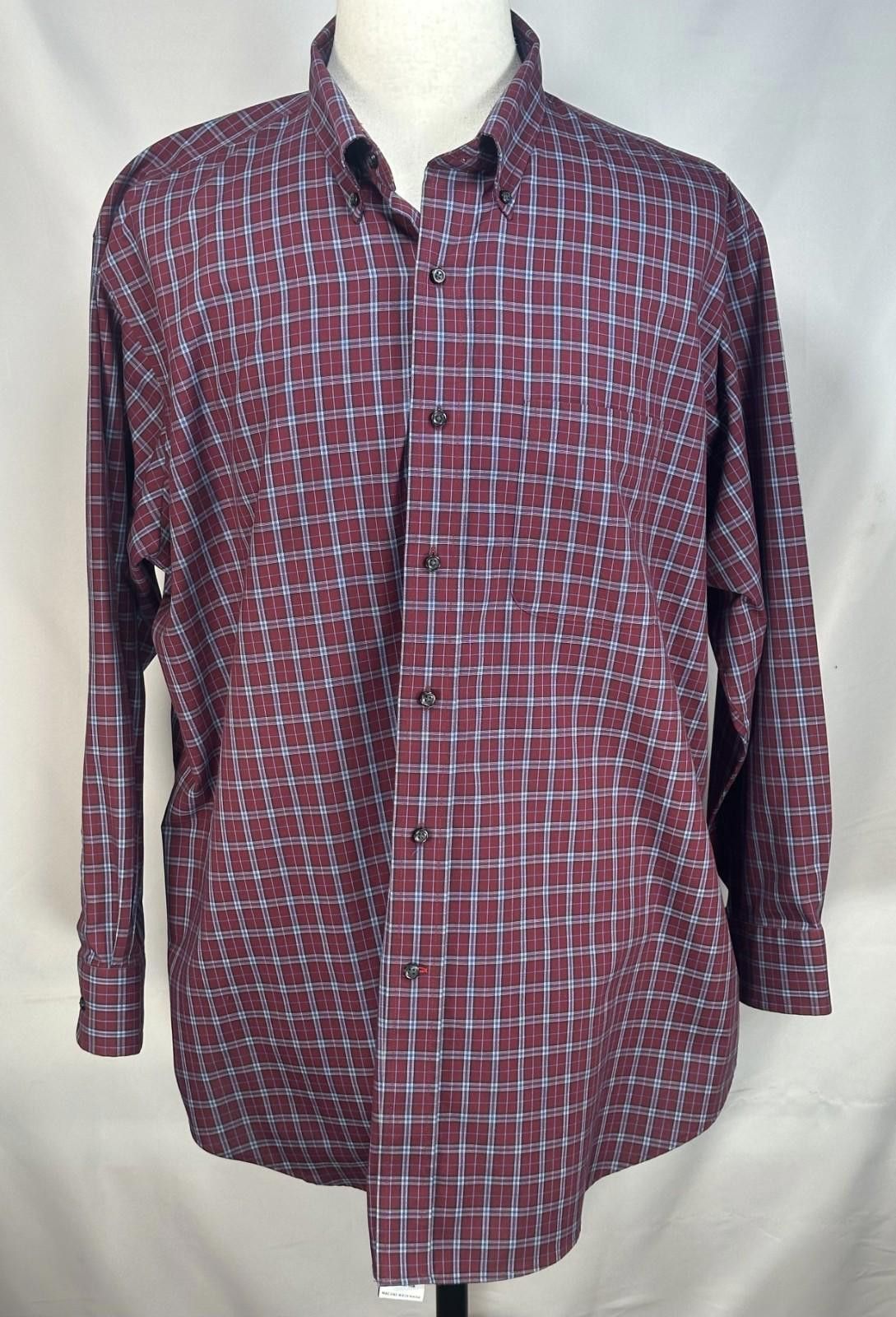 Other Berkley Jensen Wrinkle Free Plaid Button Up Oxford Red XL Size US XL / EU 56 / 4 - 1 Thumbnail