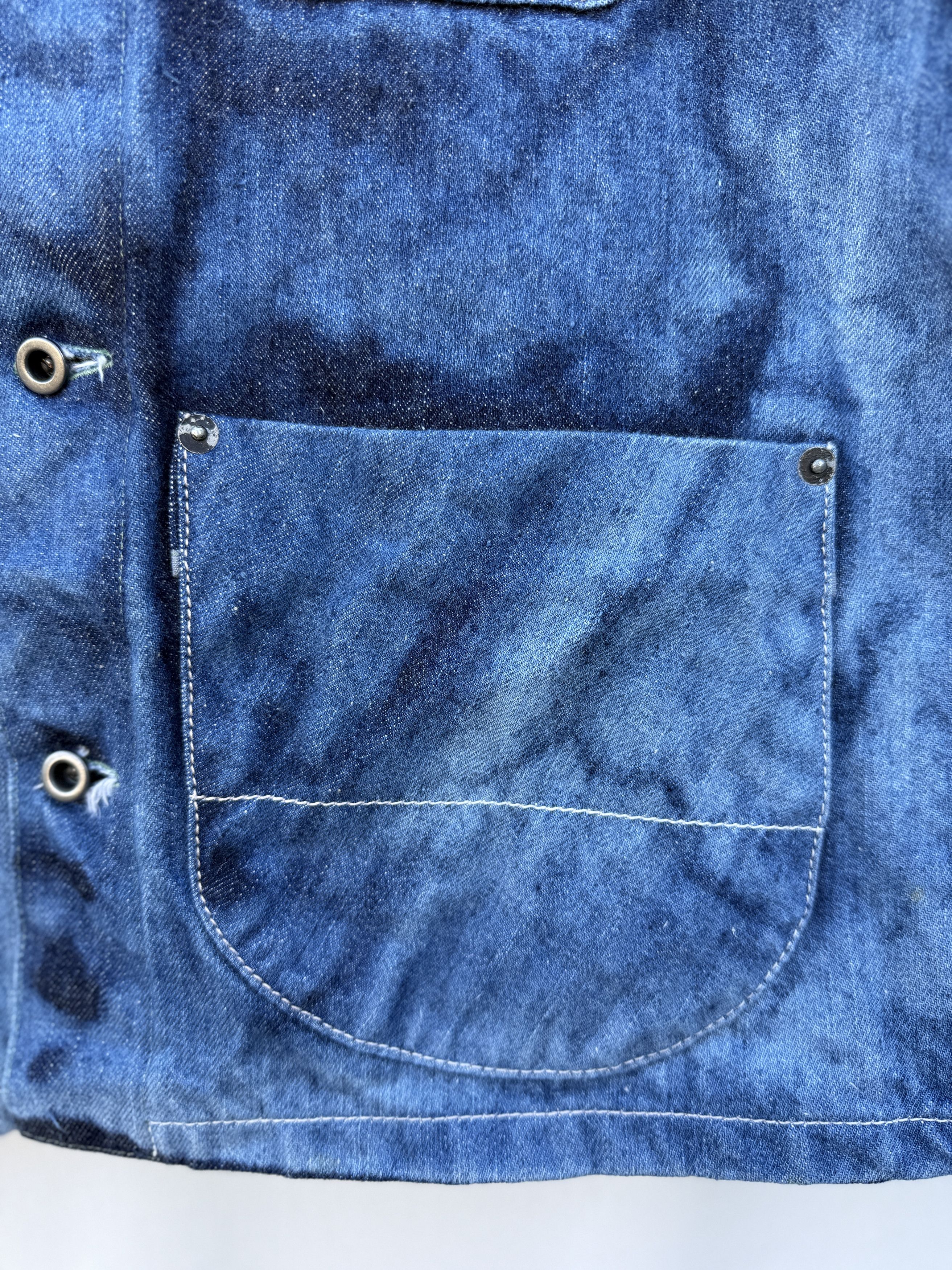Other Vimeux Acid Wash Japanese Dual Ticker Selvedge Chore Jacket Size US M / EU 48-50 / 2 - 3 Thumbnail
